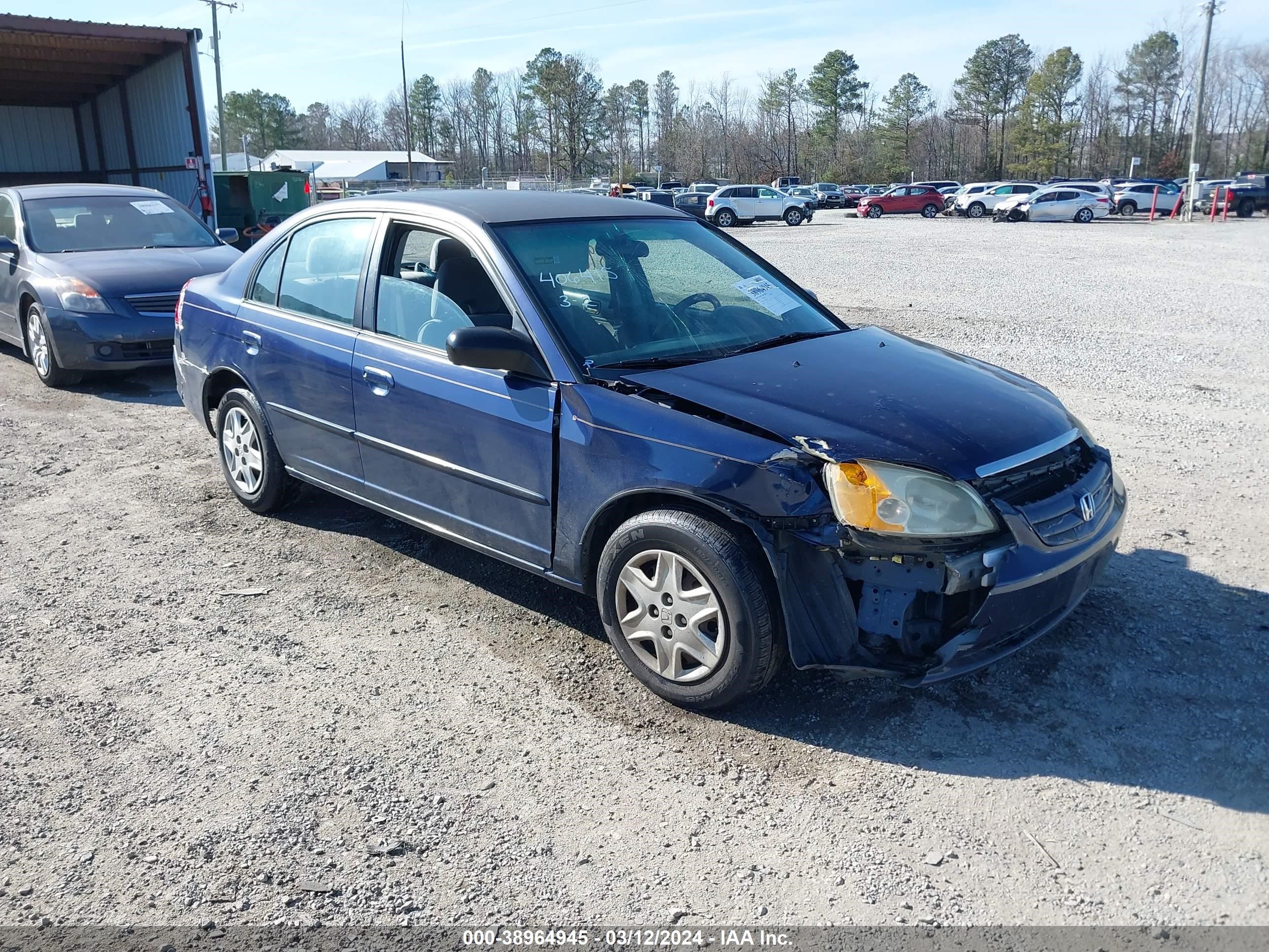 HONDA CIVIC 2003 1hges16663l013907