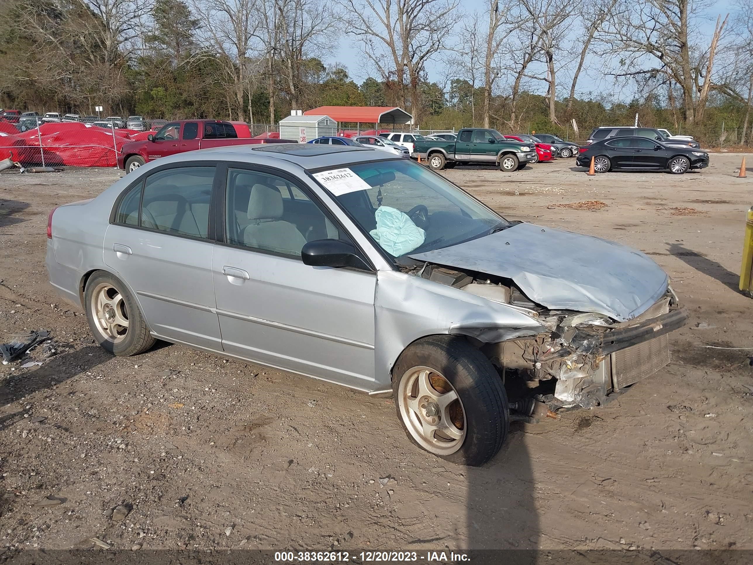 HONDA CIVIC 2001 1hges25741l008315