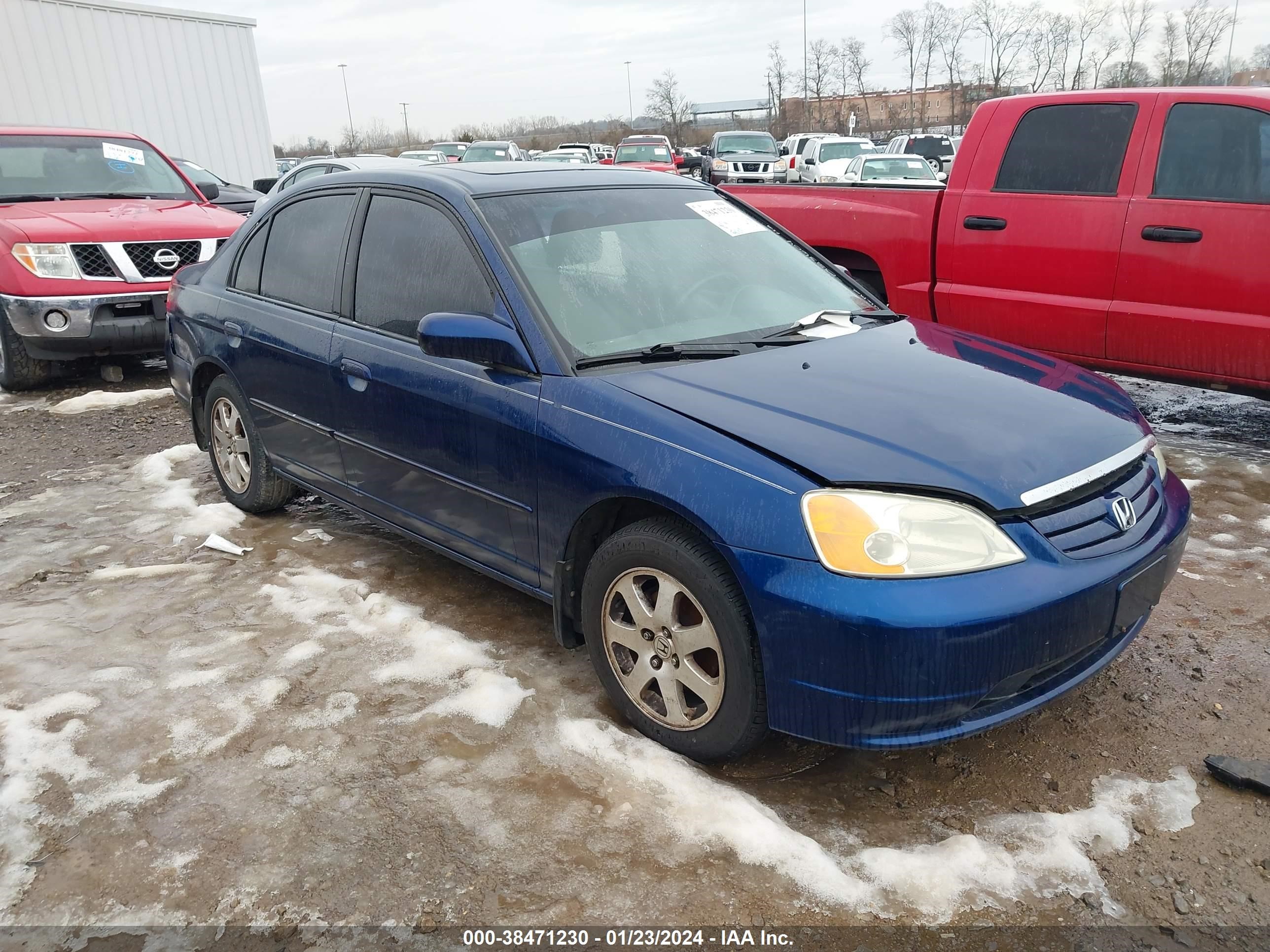 HONDA CIVIC 2001 1hges26701l023604