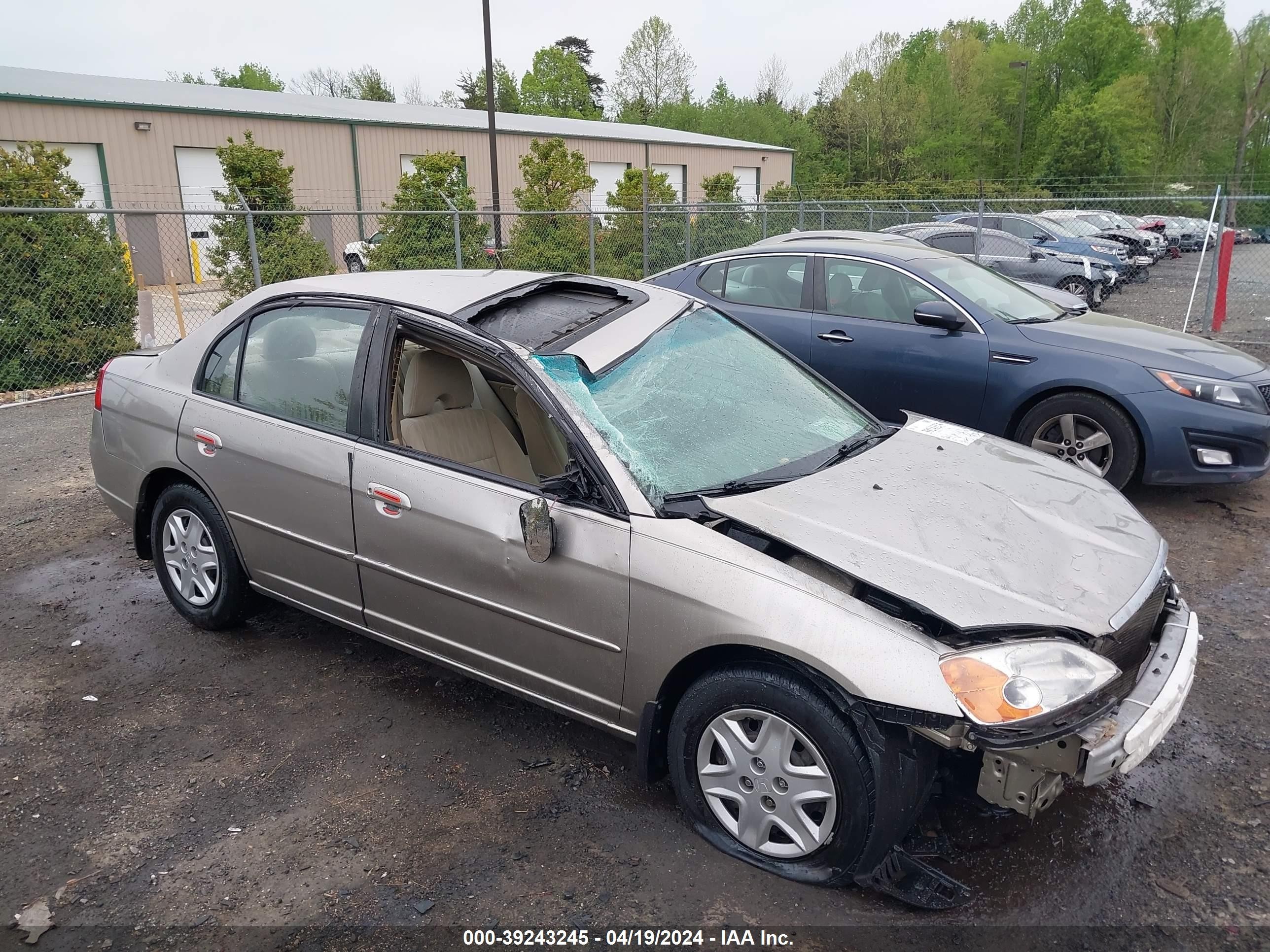 HONDA CIVIC 2003 1hges26713l025770