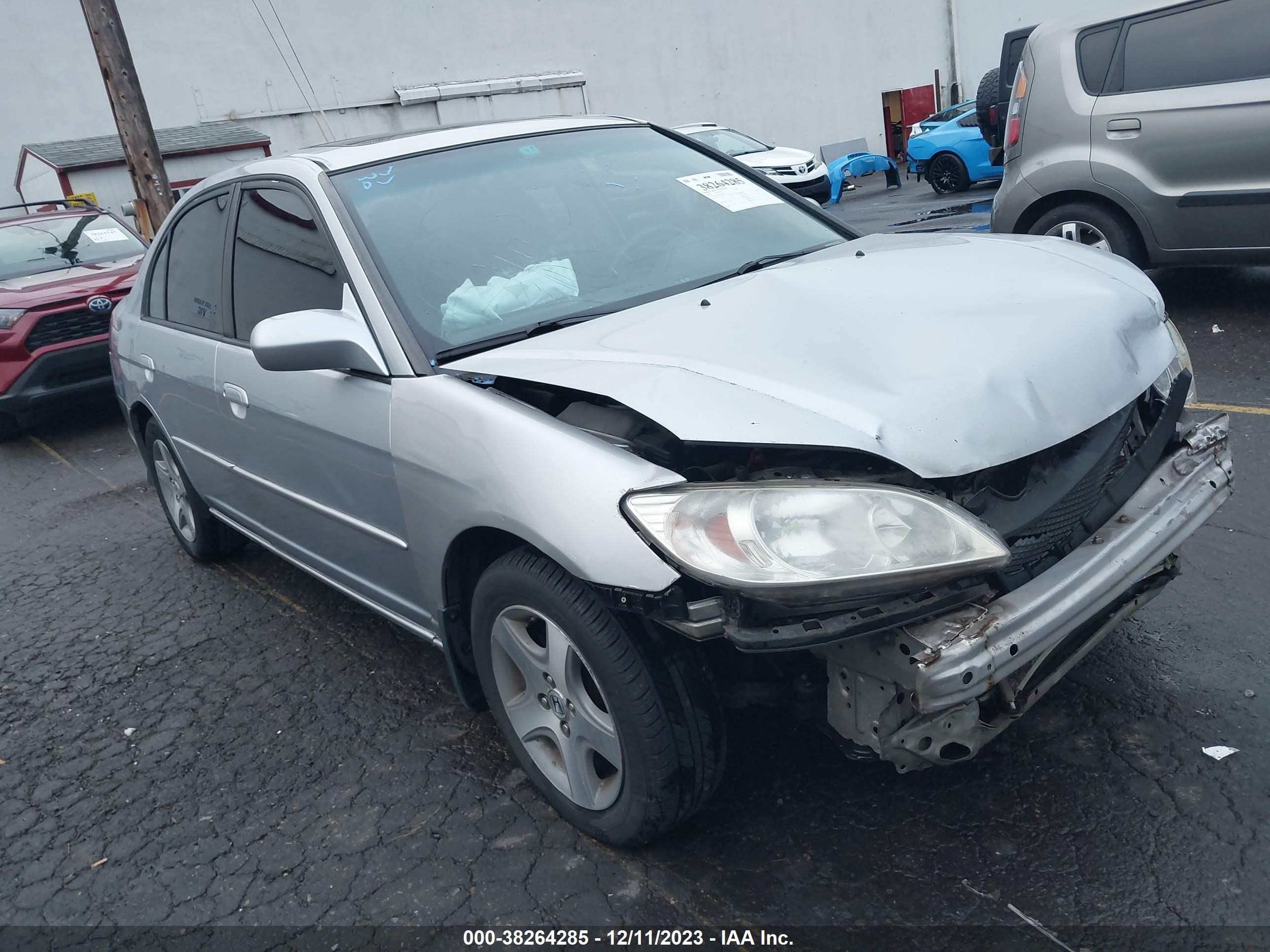 HONDA CIVIC 2004 1hges26714l009375