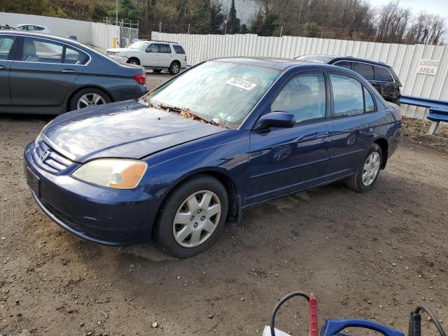 HONDA CIVIC 2001 1hges26721l054739