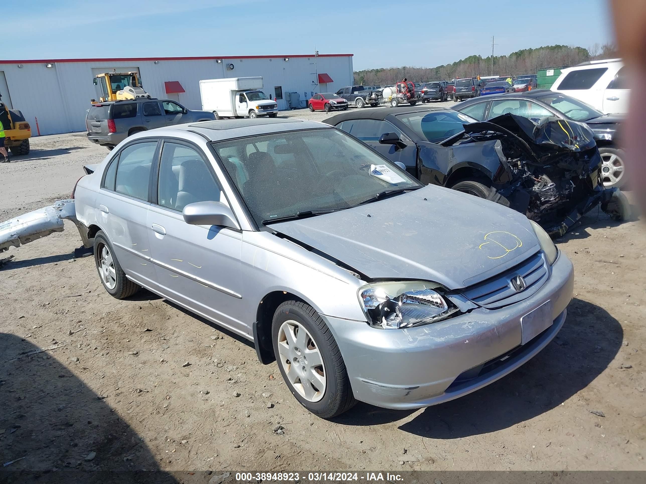 HONDA CIVIC 2002 1hges26722l052345