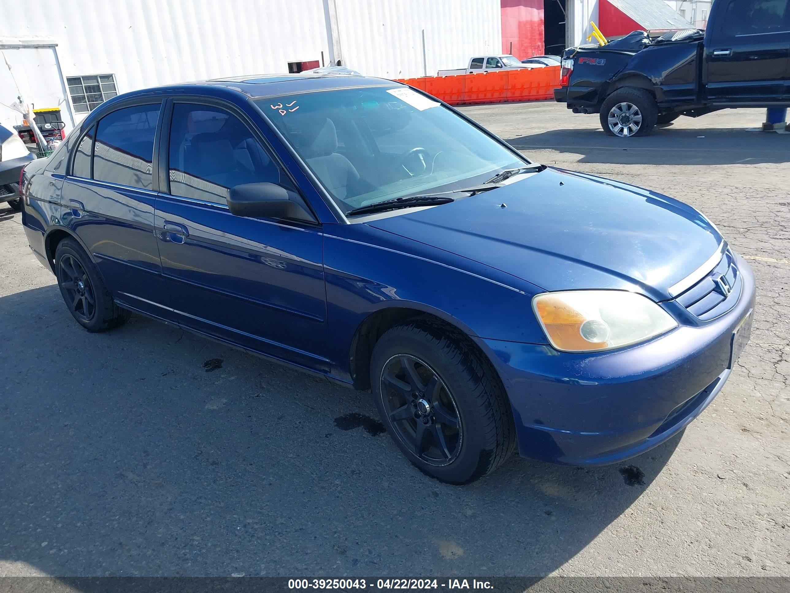 HONDA CIVIC 2002 1hges26732l018513