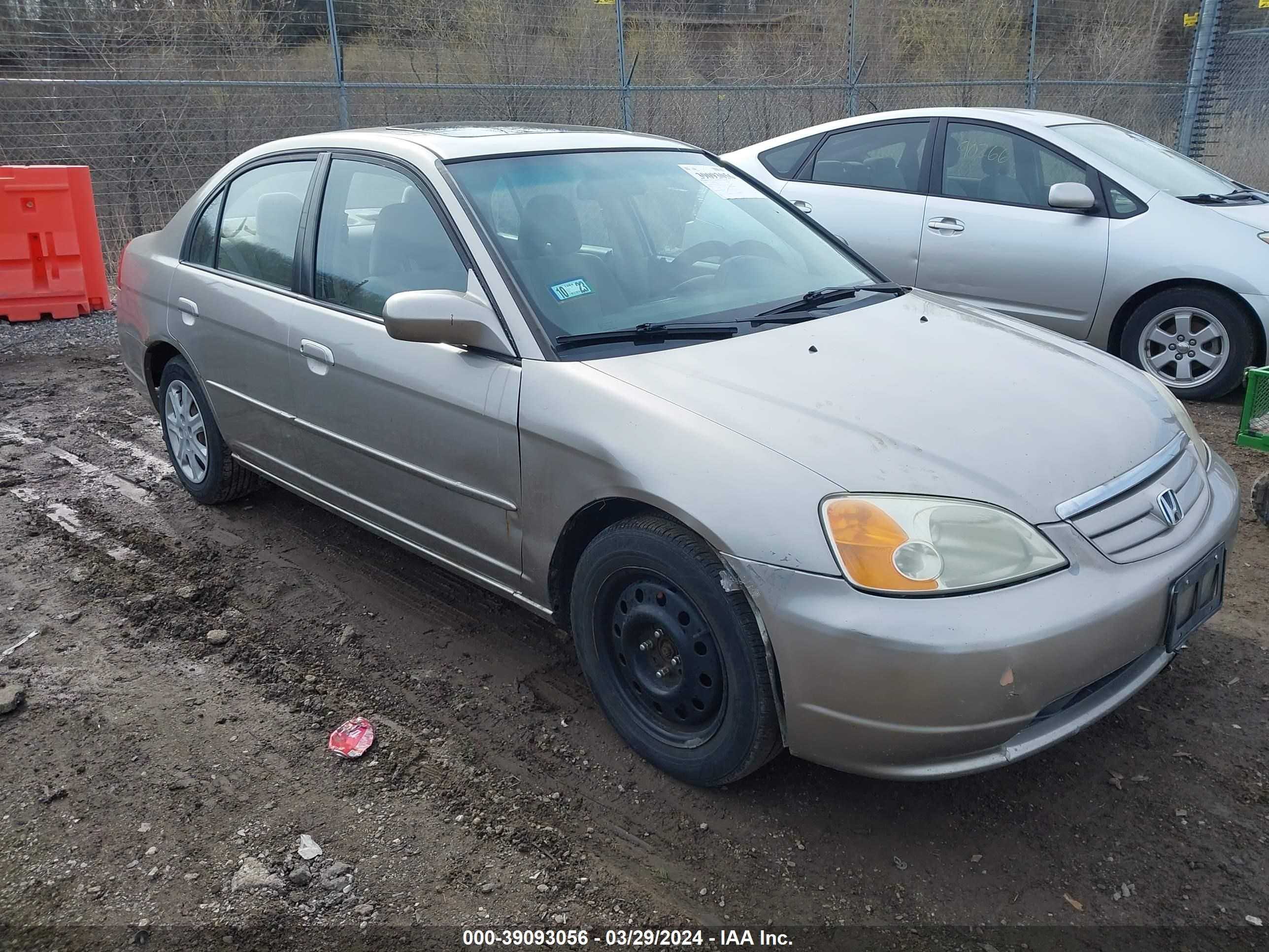 HONDA CIVIC 2003 1hges26733l025818