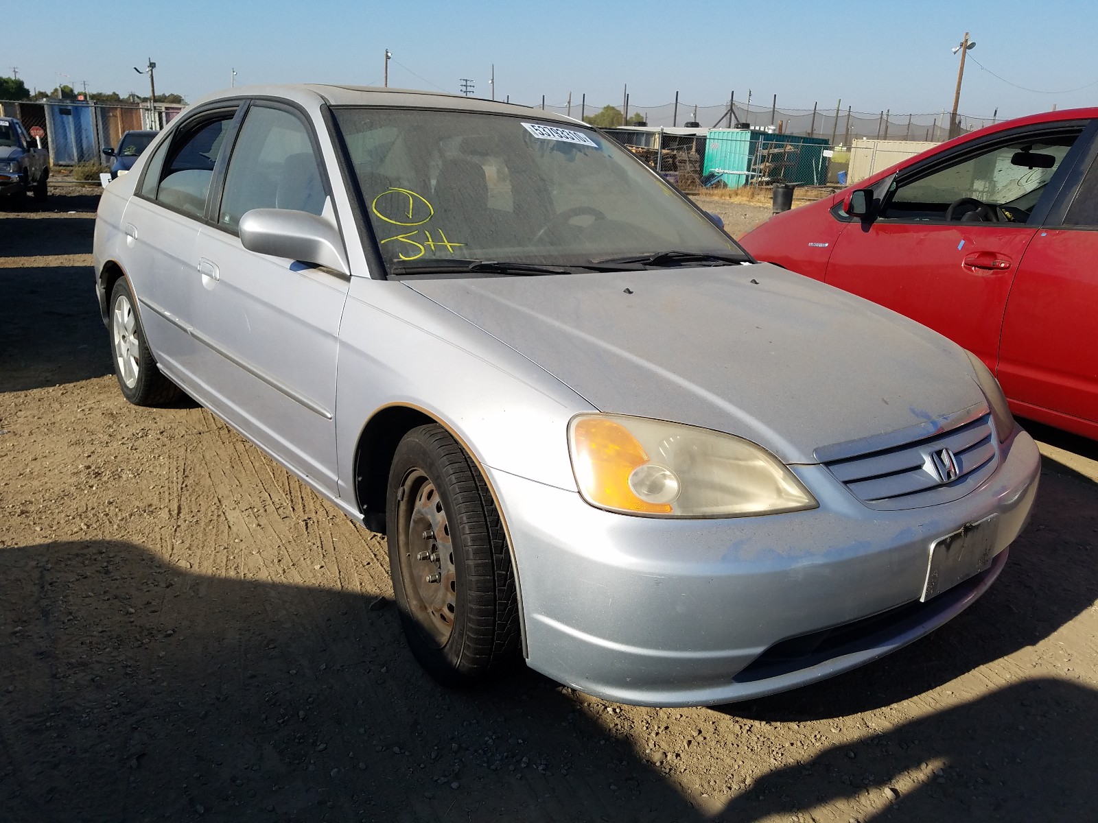 HONDA CIVIC EX 2001 1hges26741l038302