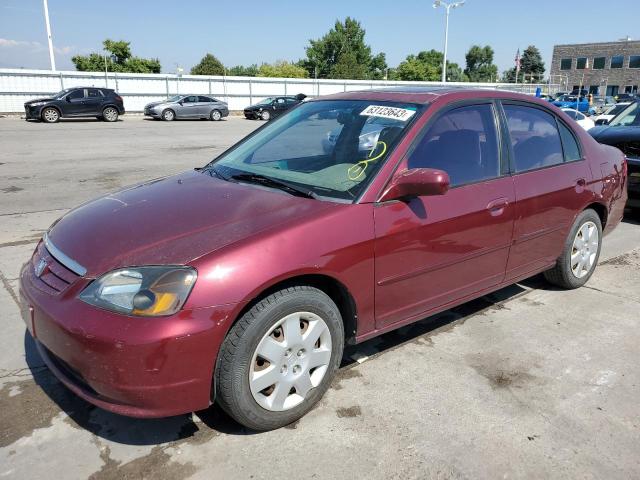 HONDA CIVIC EX 2002 1hges26752l070189