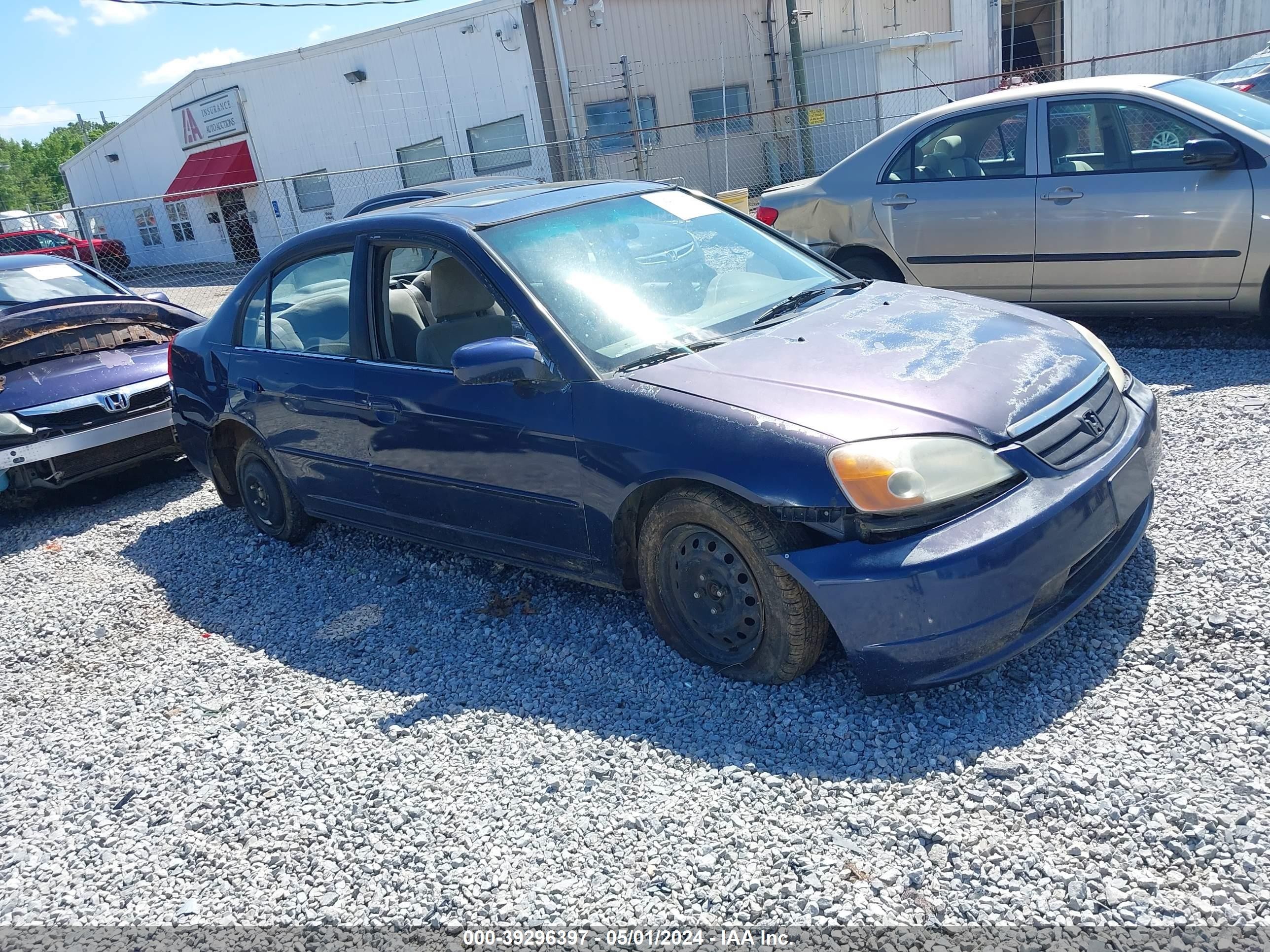 HONDA CIVIC 2001 1hges26771l031389