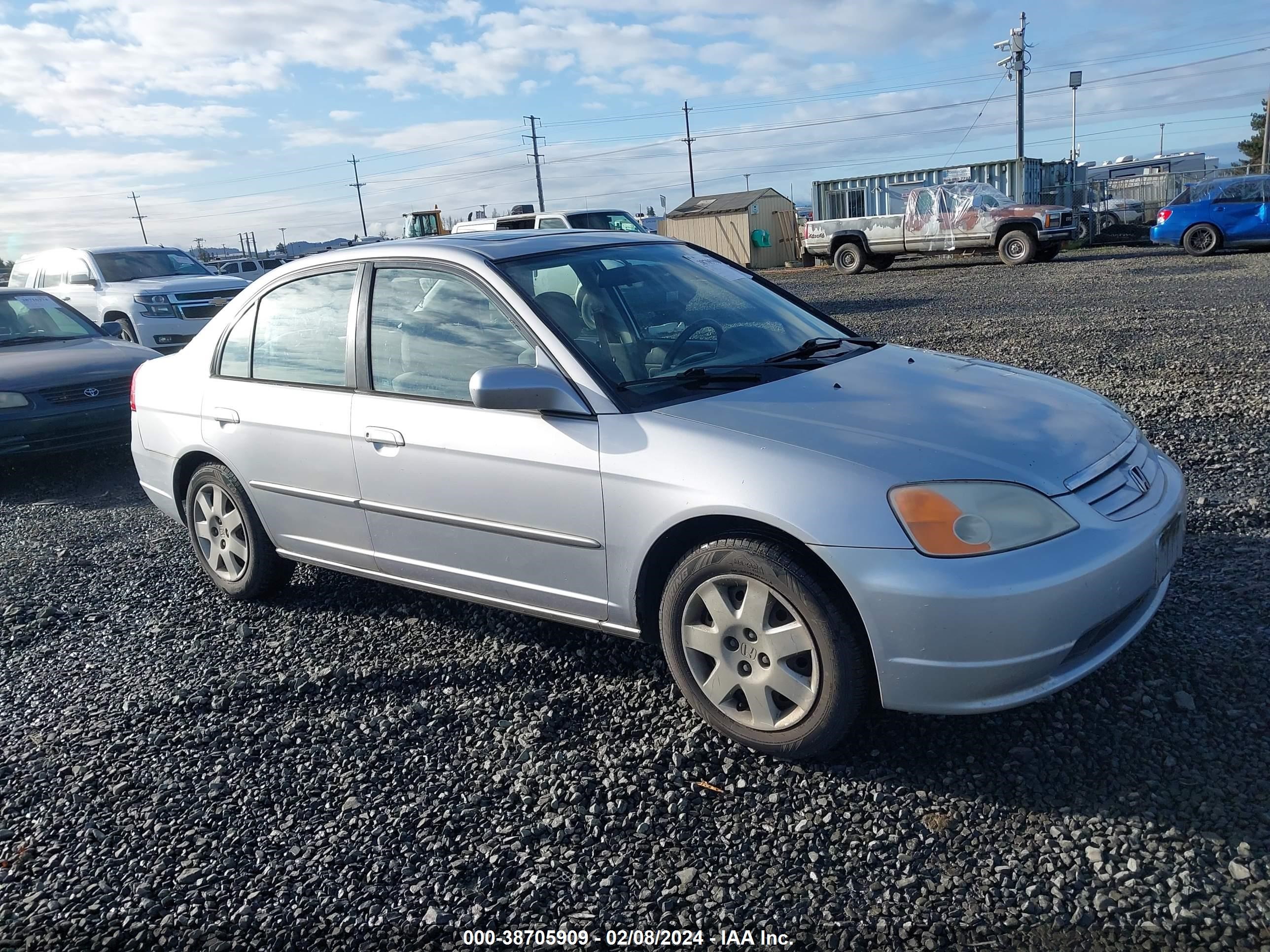 HONDA CIVIC 2001 1hges26791l023519