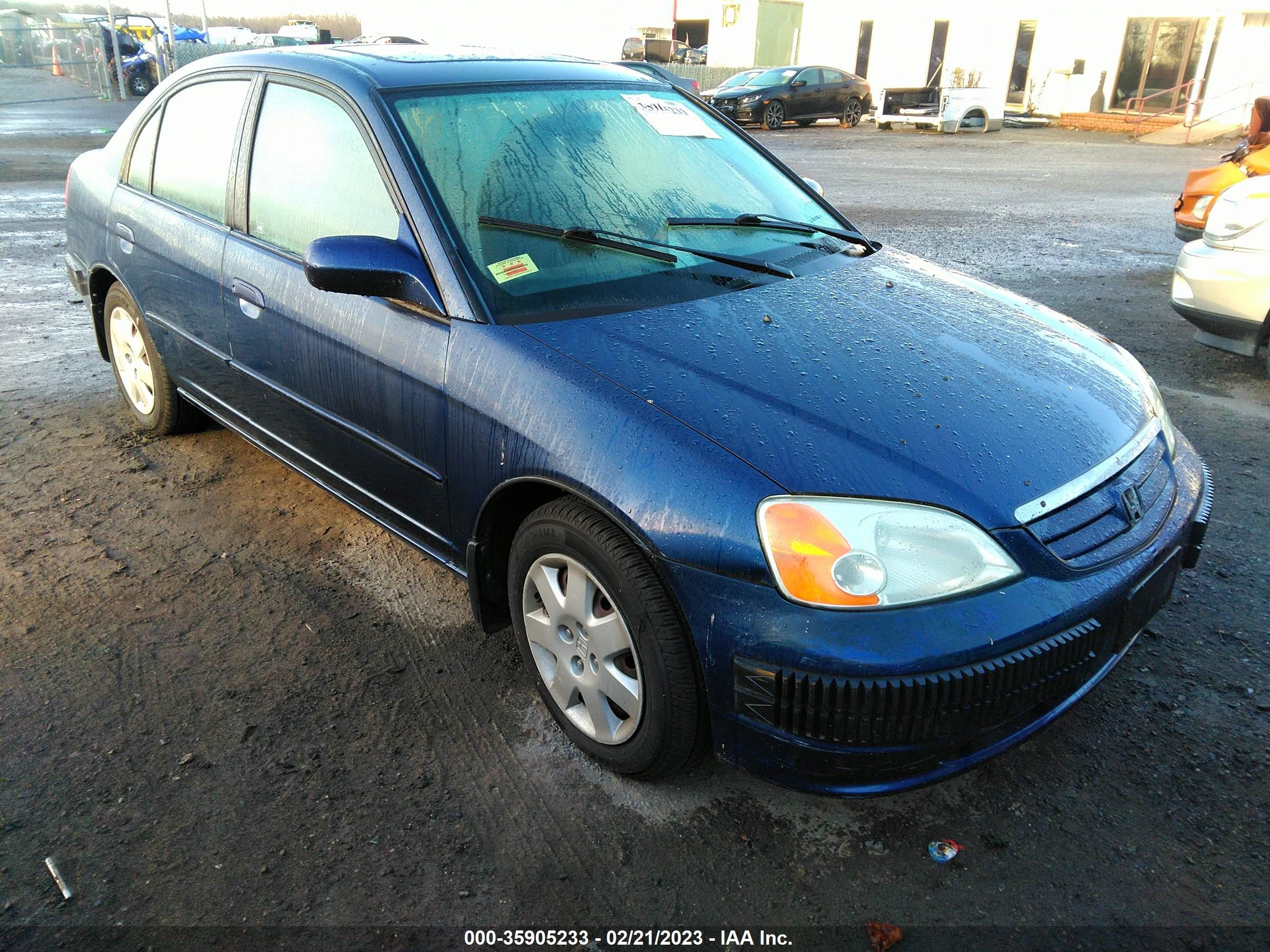 HONDA CIVIC 2002 1hges26842l071987