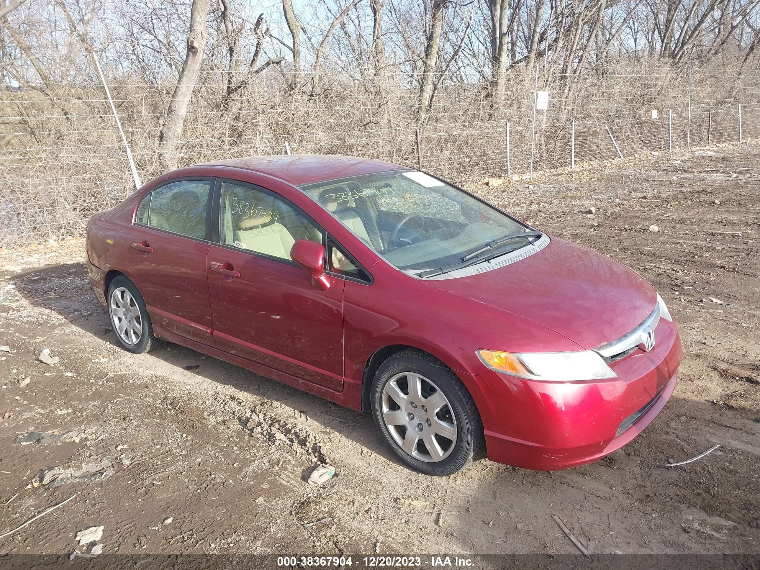 HONDA CIVIC 2007 1hgfa15587l123332