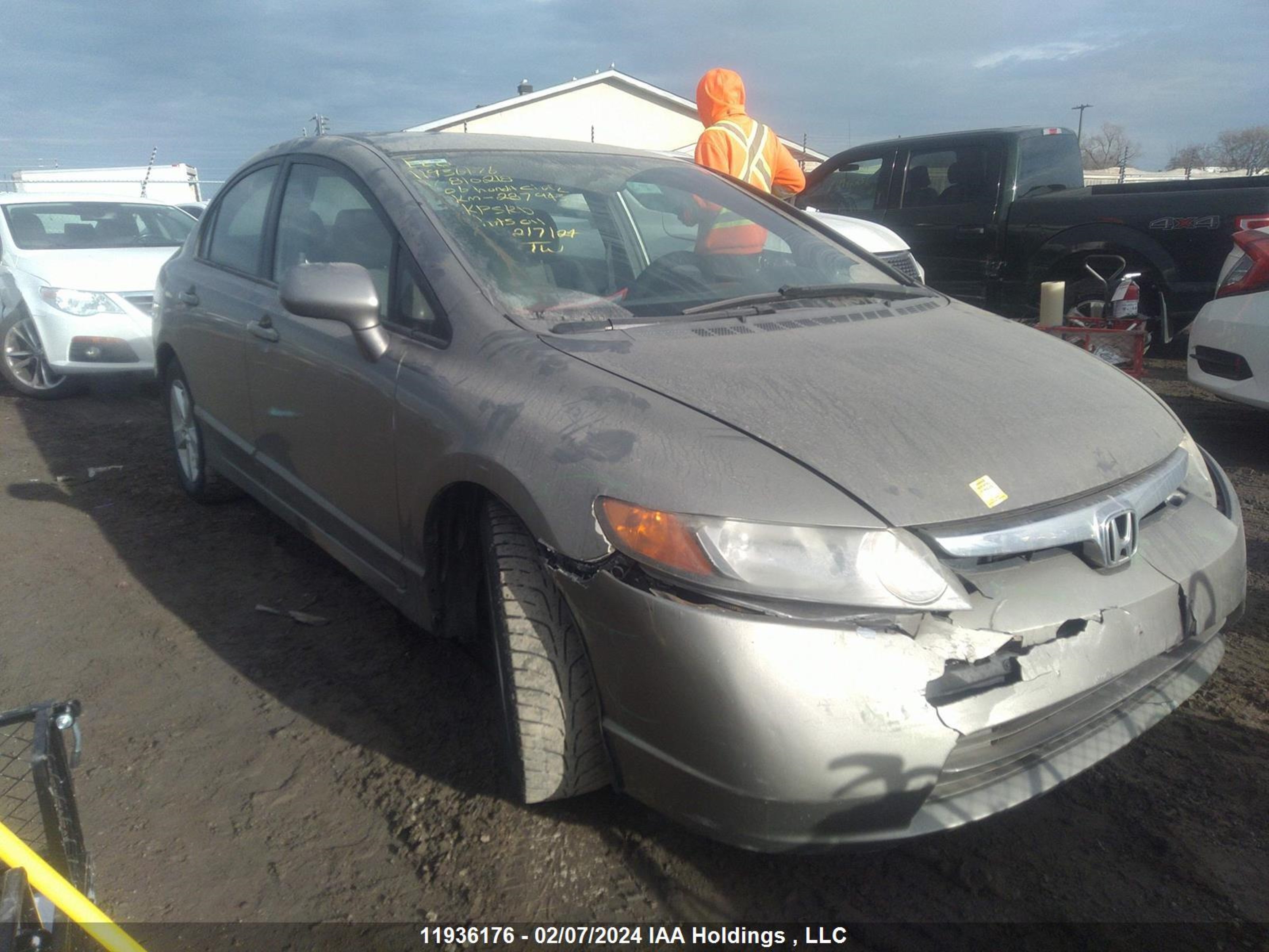 HONDA CIVIC 2006 1hgfa164x6l810218