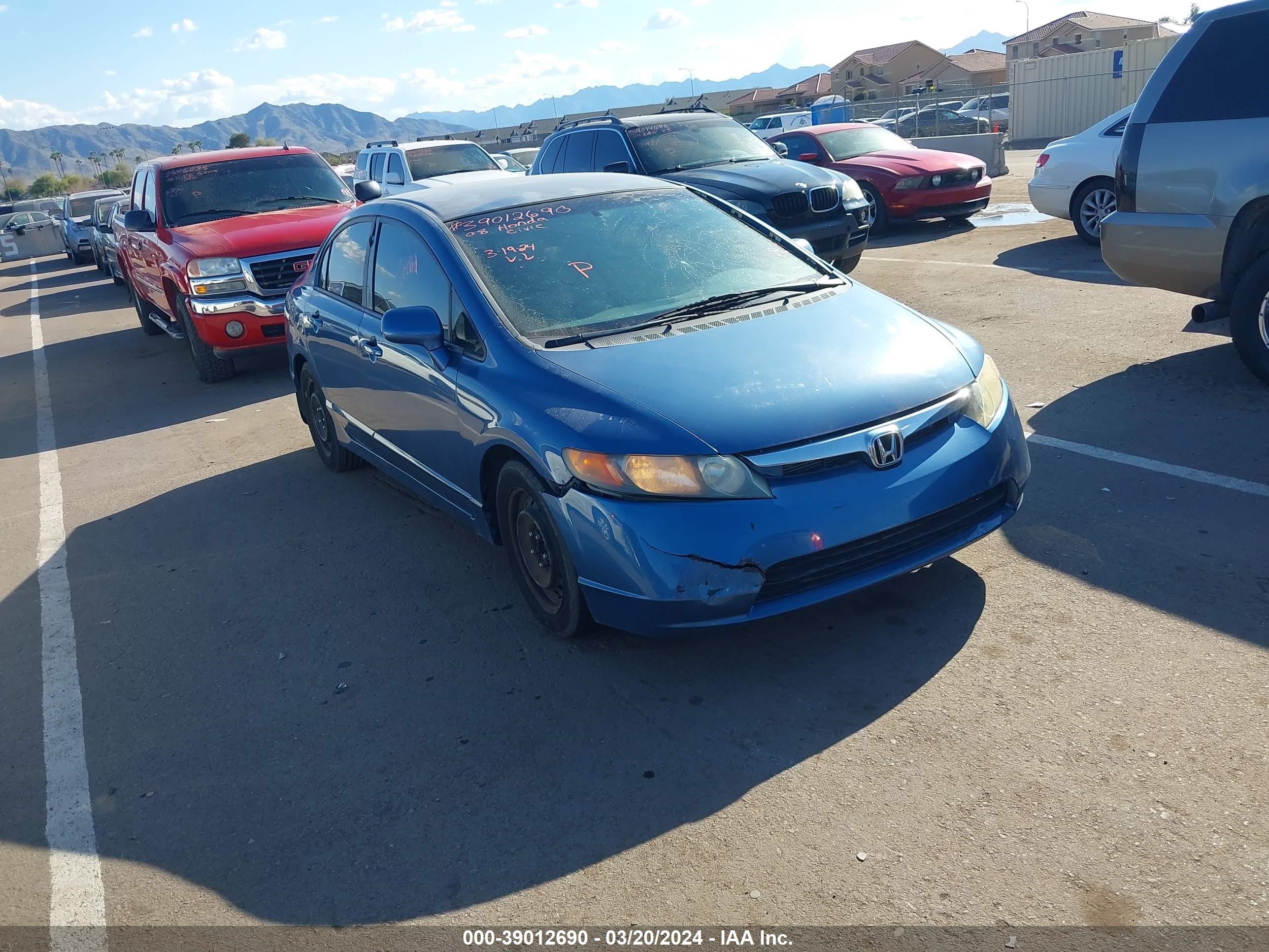 HONDA CIVIC 2008 1hgfa16508l013505