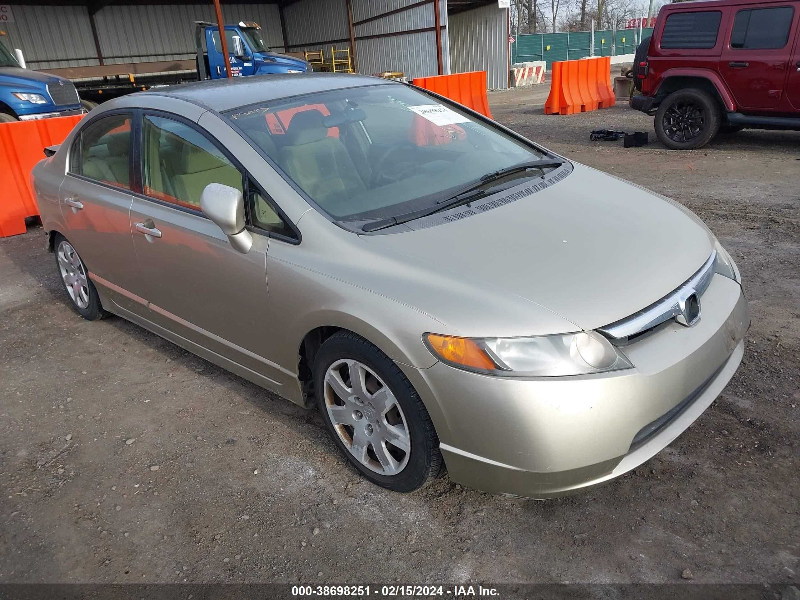 HONDA CIVIC 2007 1hgfa16527l109554