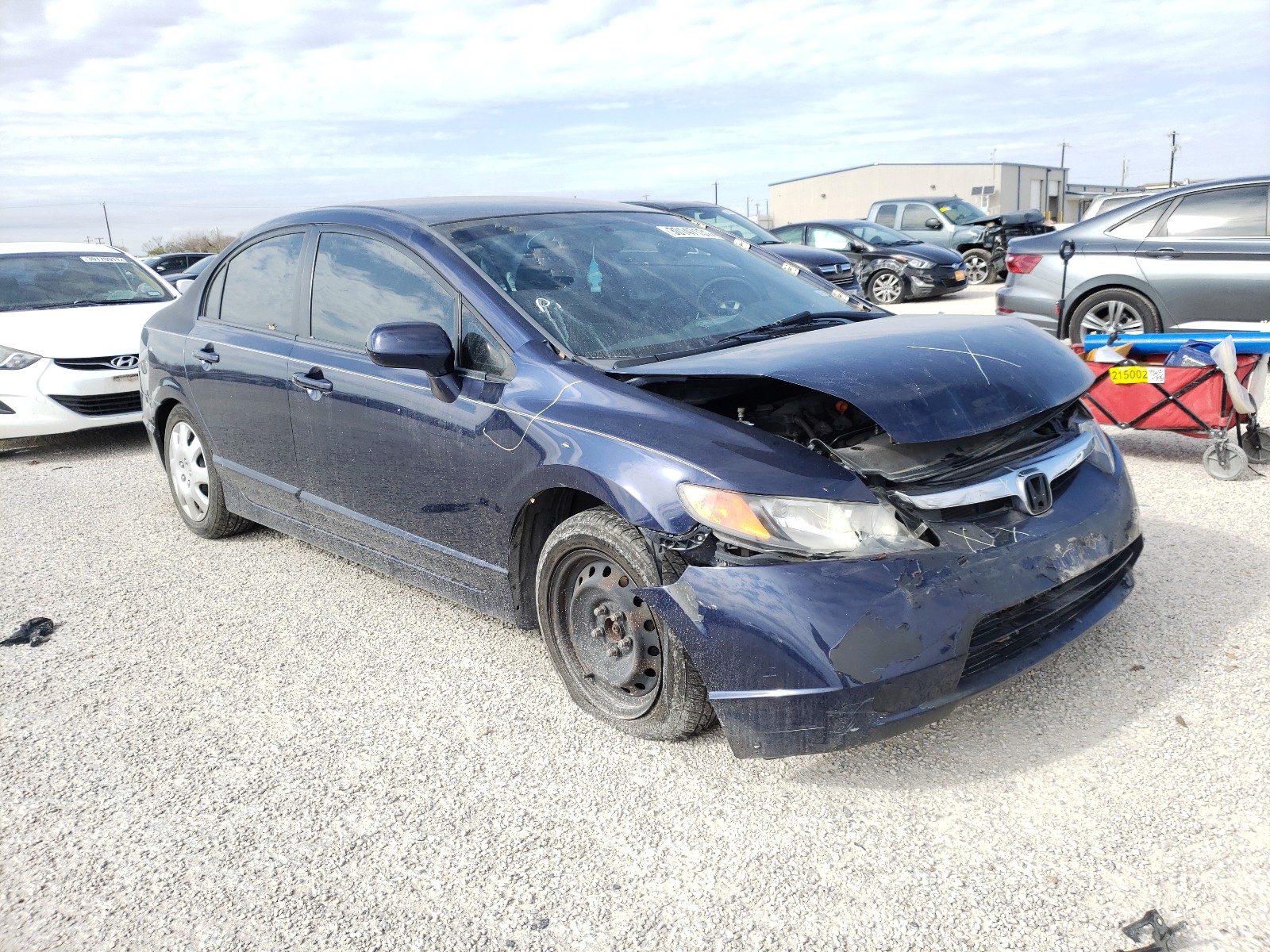 HONDA CIVIC LX 2007 1hgfa16537l082736