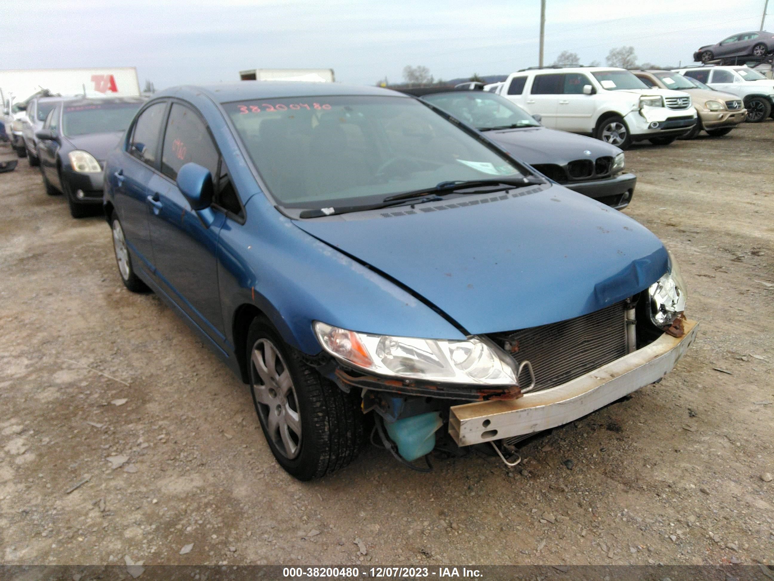 HONDA CIVIC 2008 1hgfa16538l044926