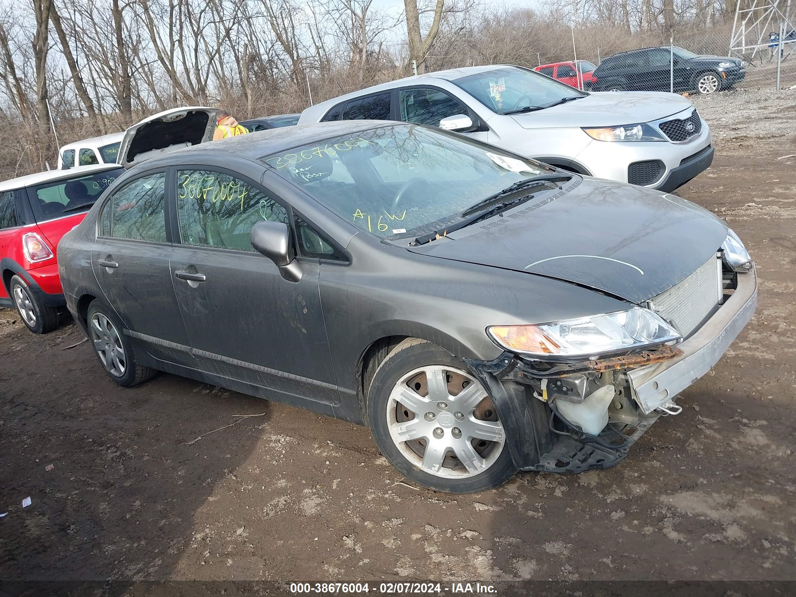 HONDA CIVIC 2007 1hgfa16587l107887