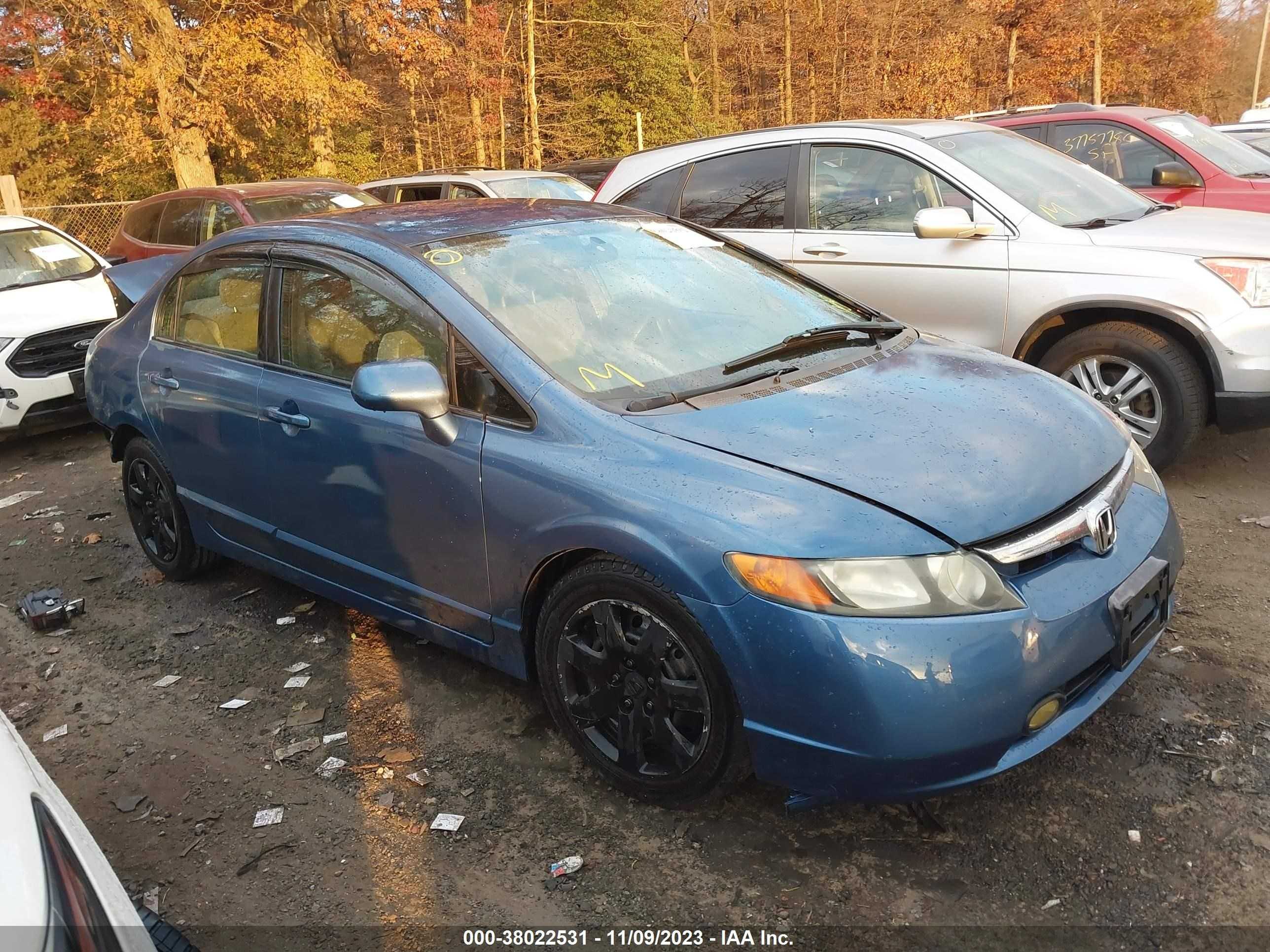 HONDA CIVIC 2007 1hgfa16597l098276