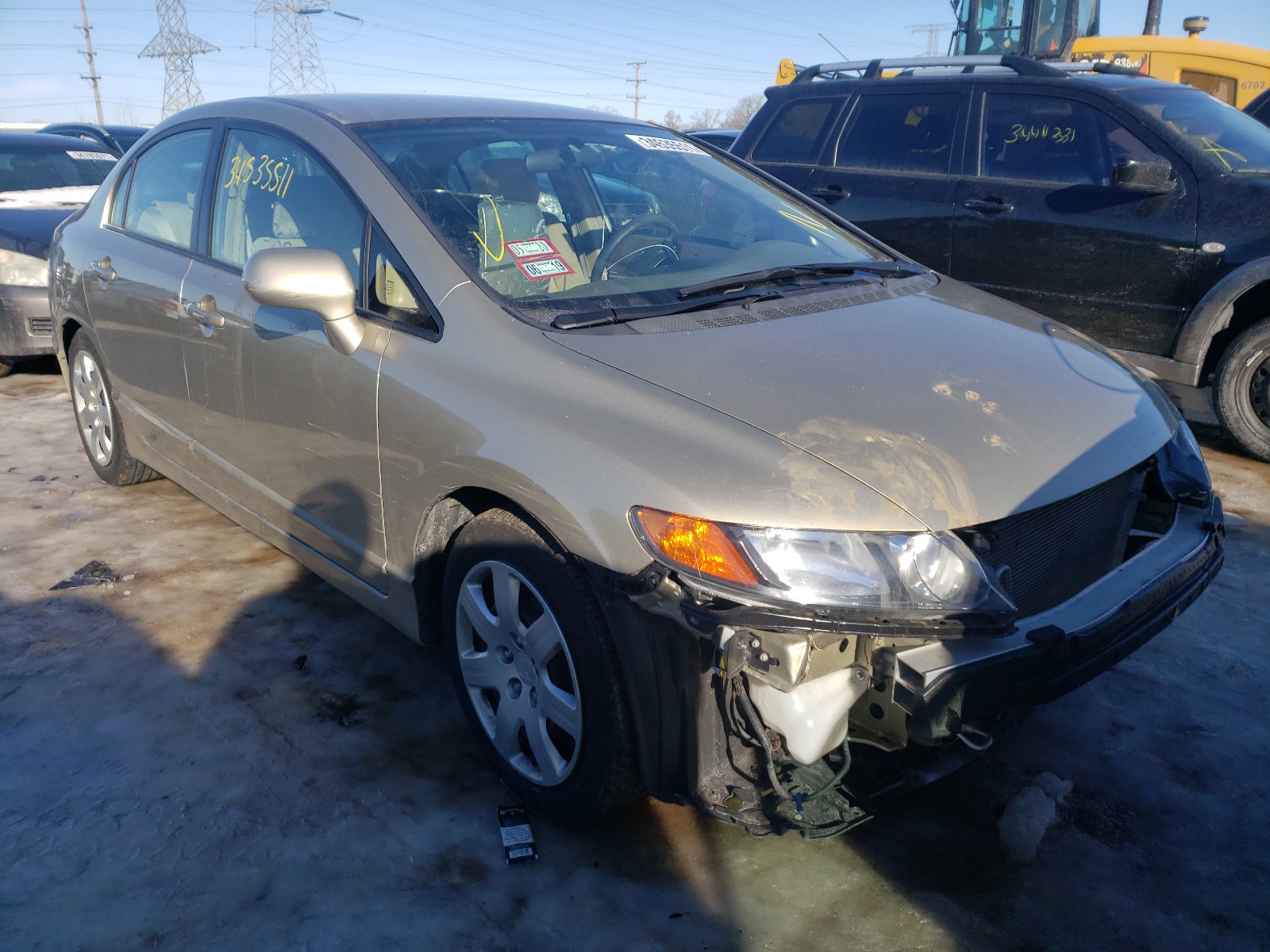 HONDA CIVIC LX 2008 1hgfa16598l010344