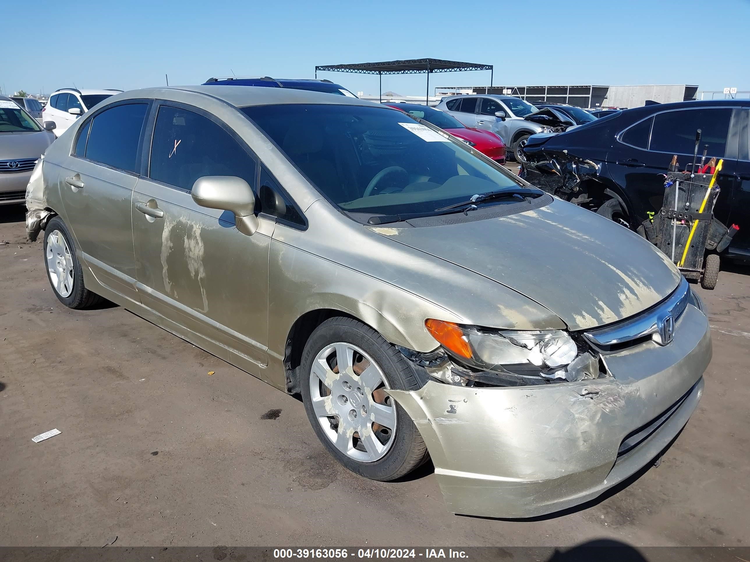 HONDA CIVIC 2007 1hgfa165x7l017205