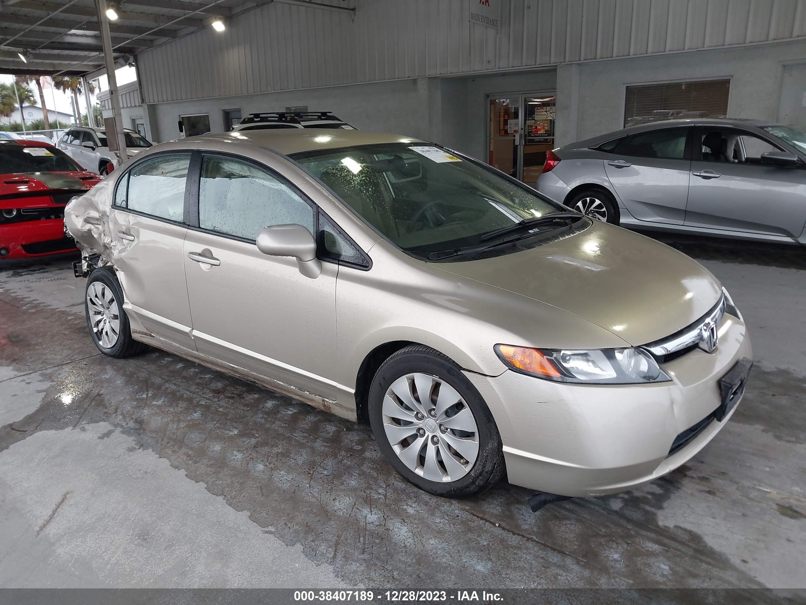 HONDA CIVIC 2007 1hgfa165x7l105350