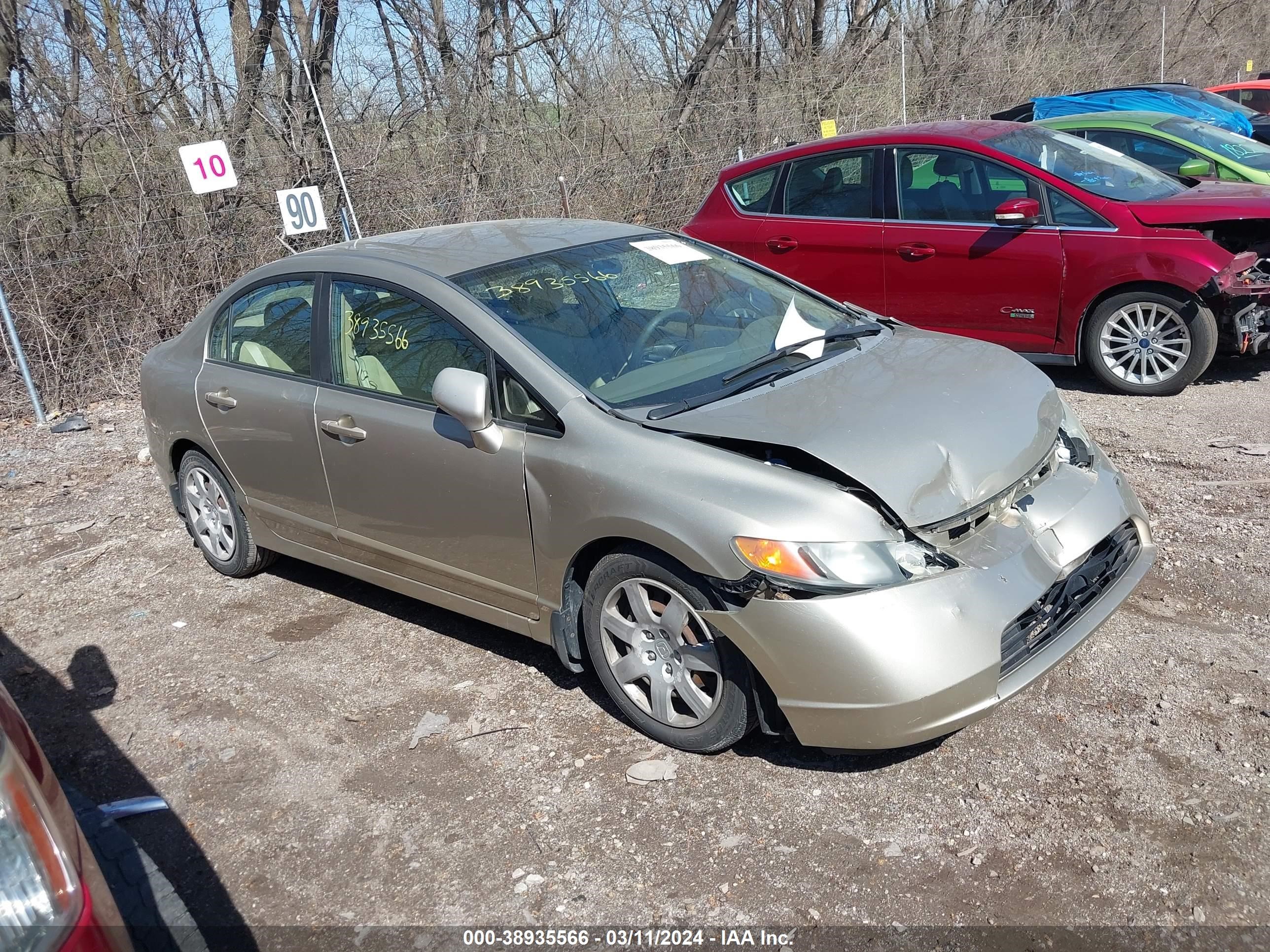 HONDA CIVIC 2008 1hgfa165x8l092410