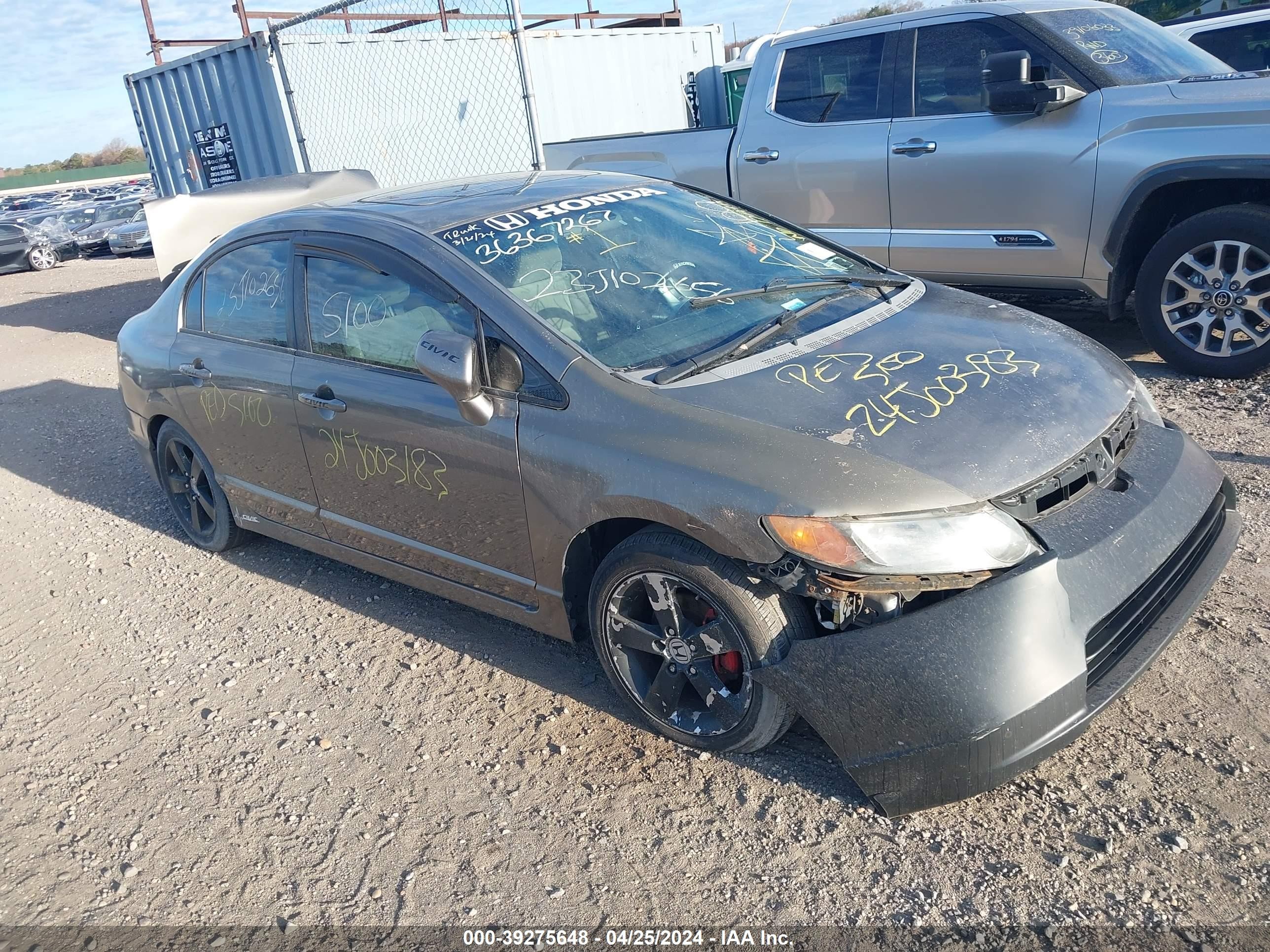 HONDA CIVIC 2008 1hgfa16858l004874