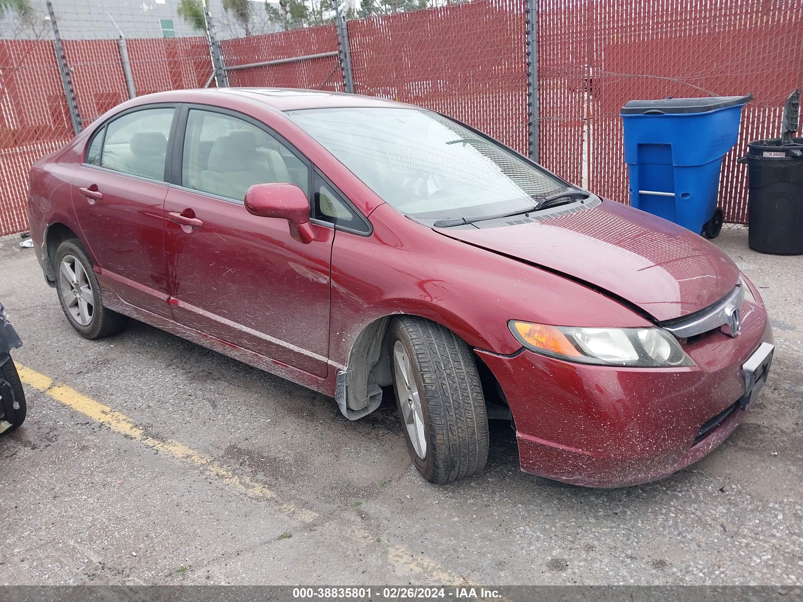 HONDA CIVIC 2007 1hgfa16867l008138