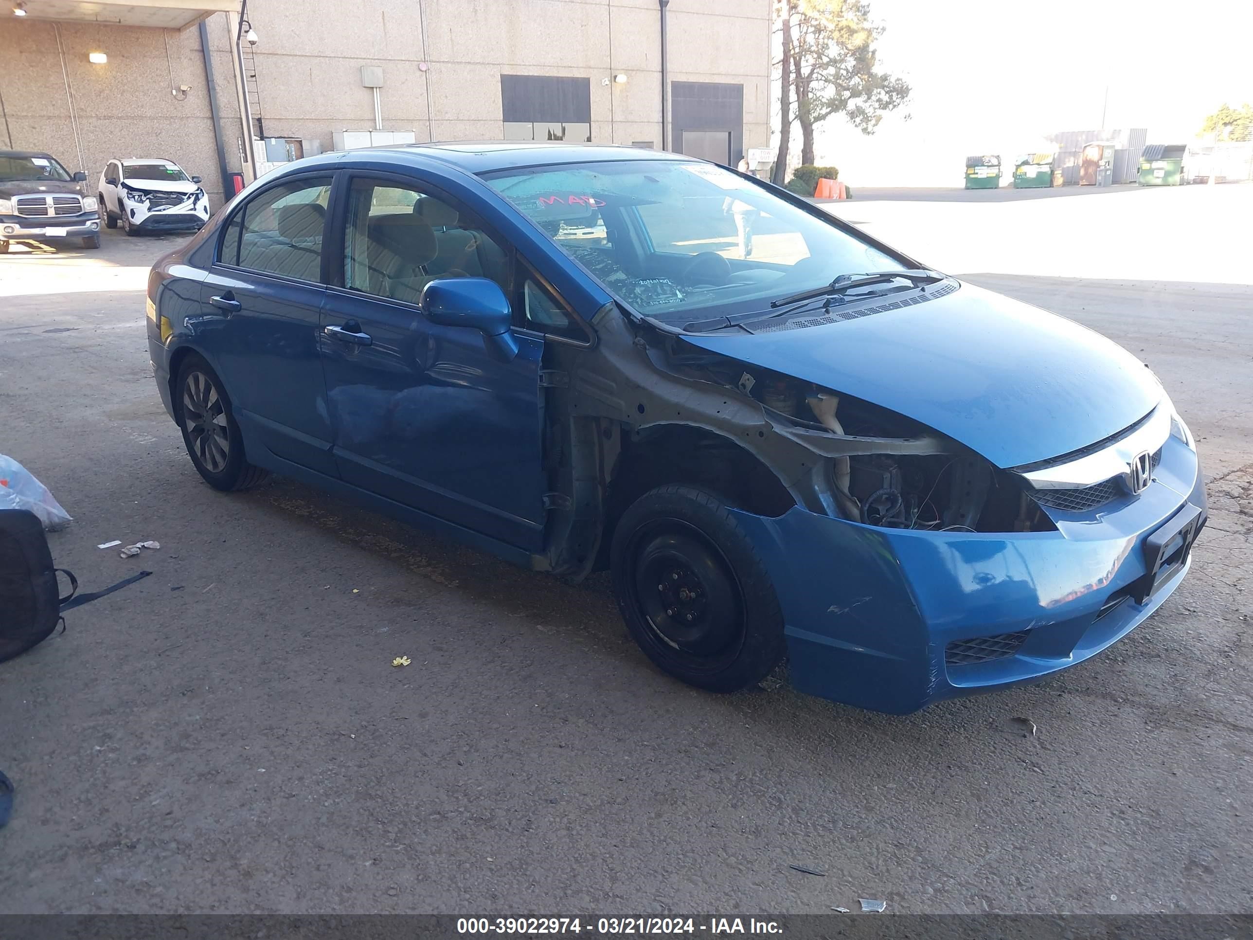 HONDA CIVIC 2009 1hgfa16889l007365