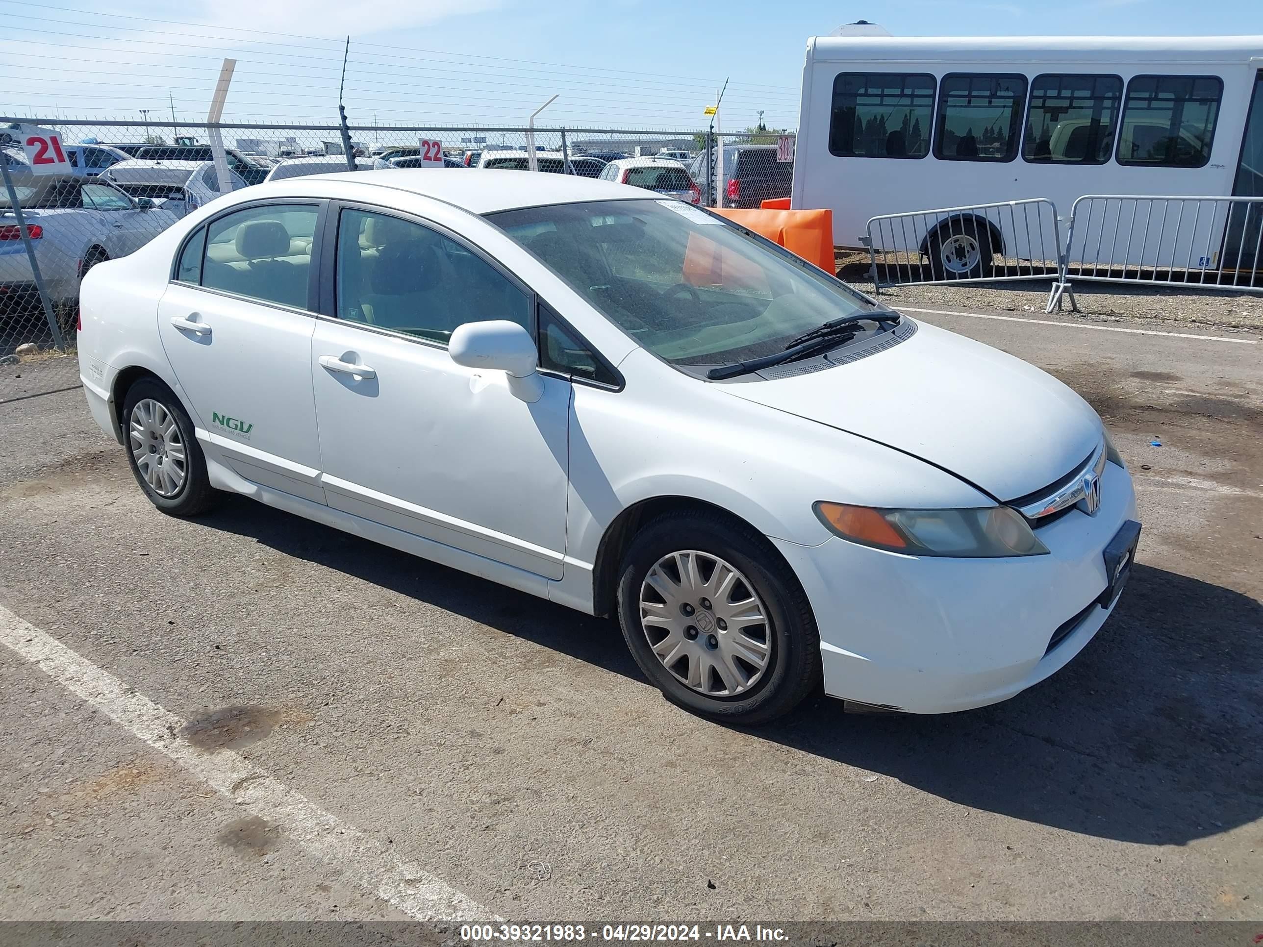 HONDA CIVIC 2007 1hgfa46587l000680