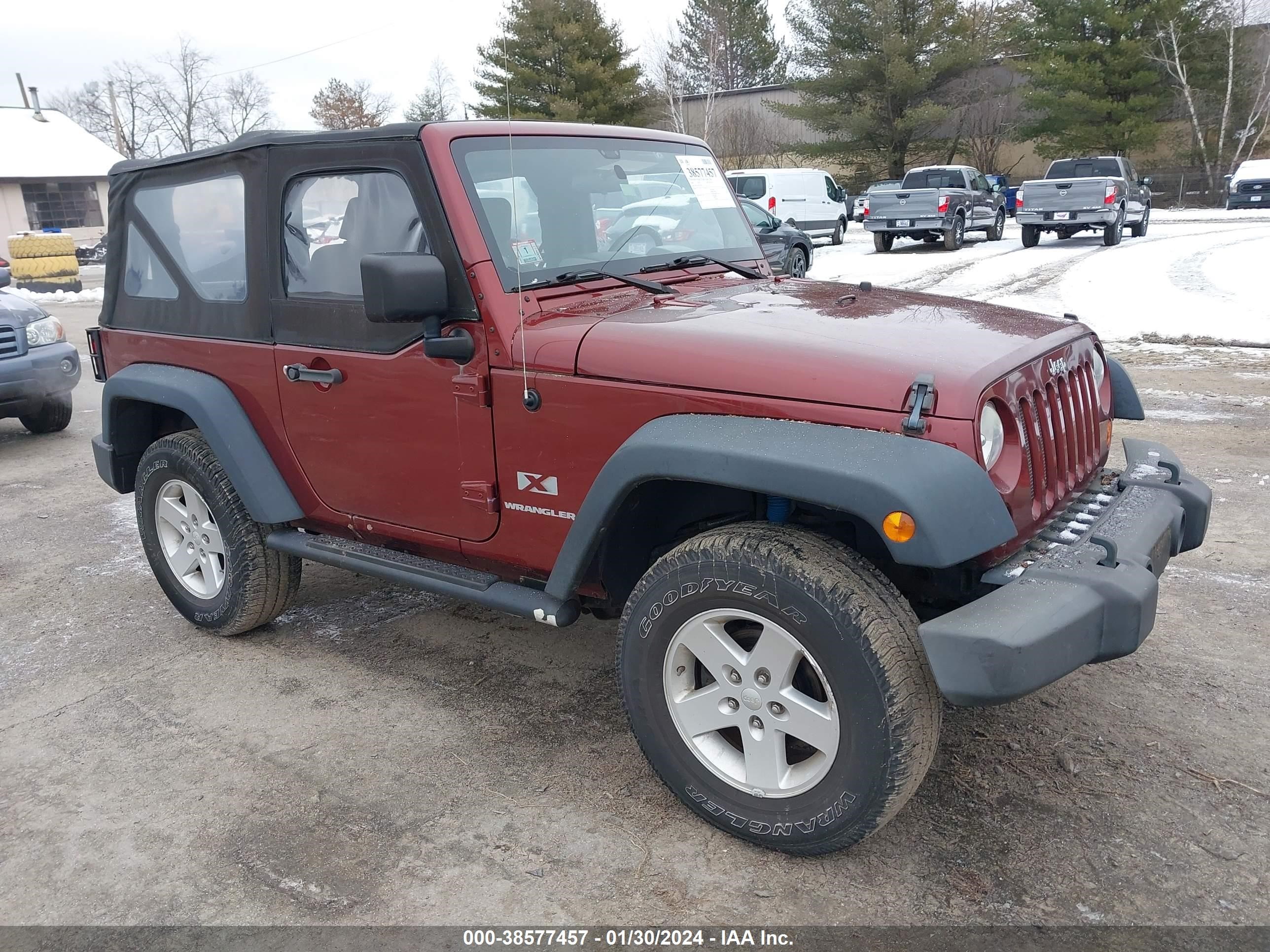 JEEP WRANGLER 2008 1j4fa24158l635791