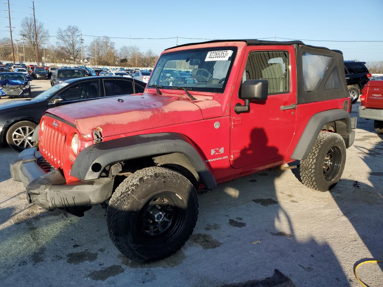 JEEP WRANGLER X 2007 1j4fa24177l153628