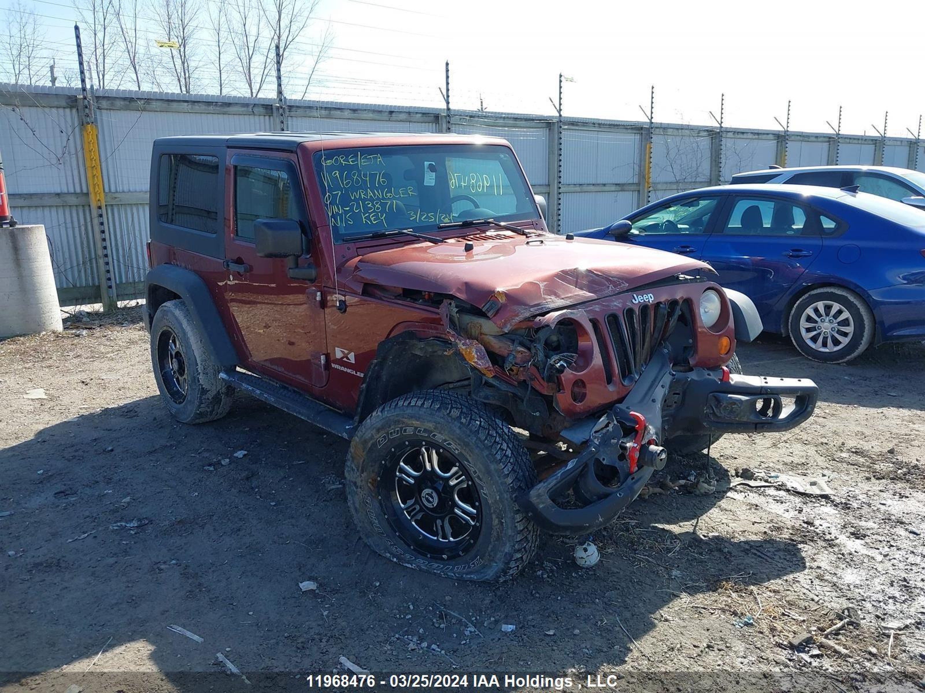 JEEP WRANGLER 2007 1j4fa241x7l213871