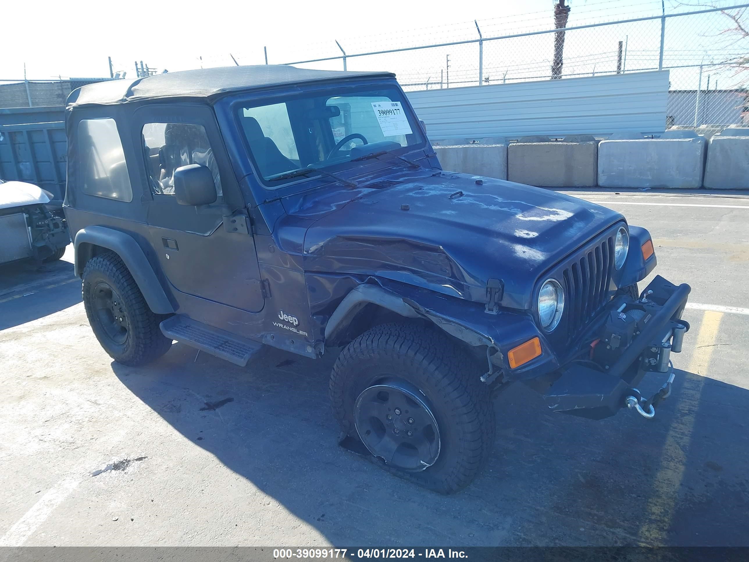 JEEP WRANGLER 2004 1j4fa29144p708385