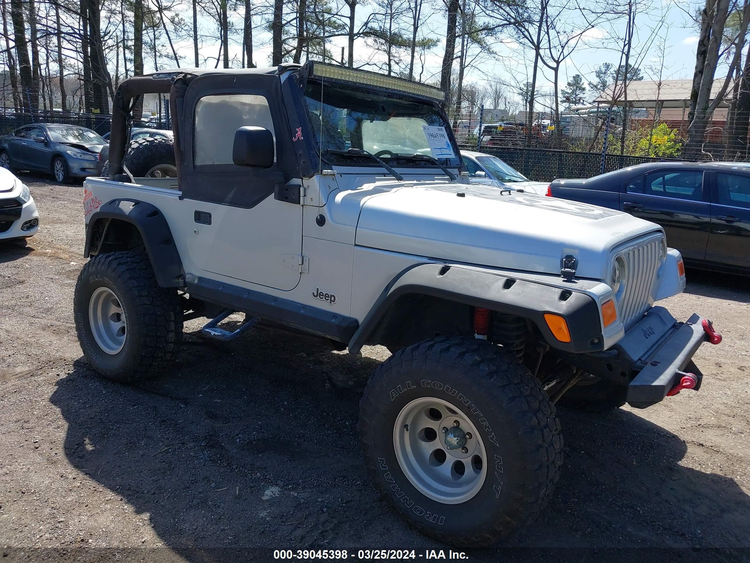 JEEP WRANGLER 2003 1j4fa29183p334779