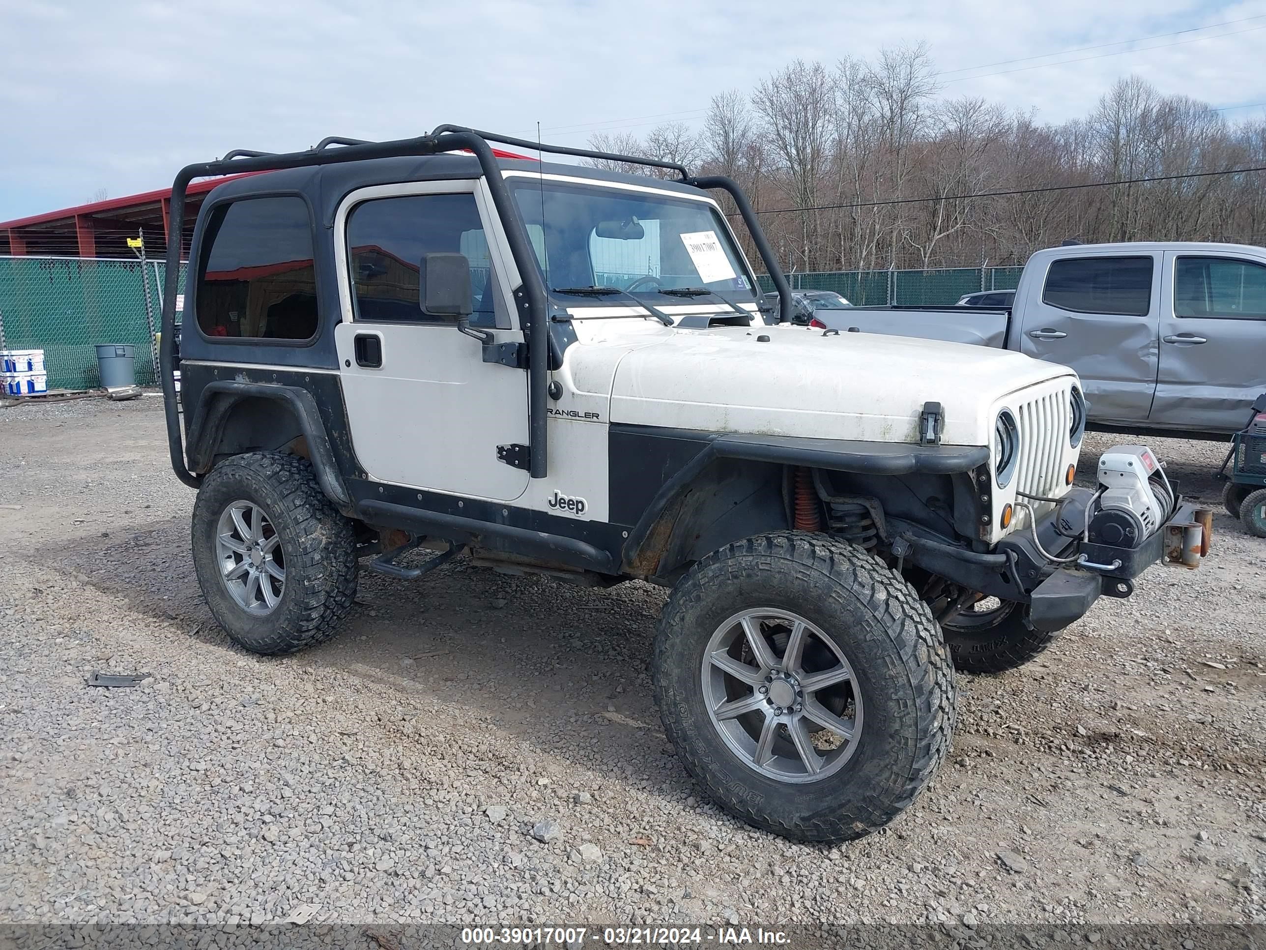 JEEP WRANGLER 2001 1j4fa29p01p333322