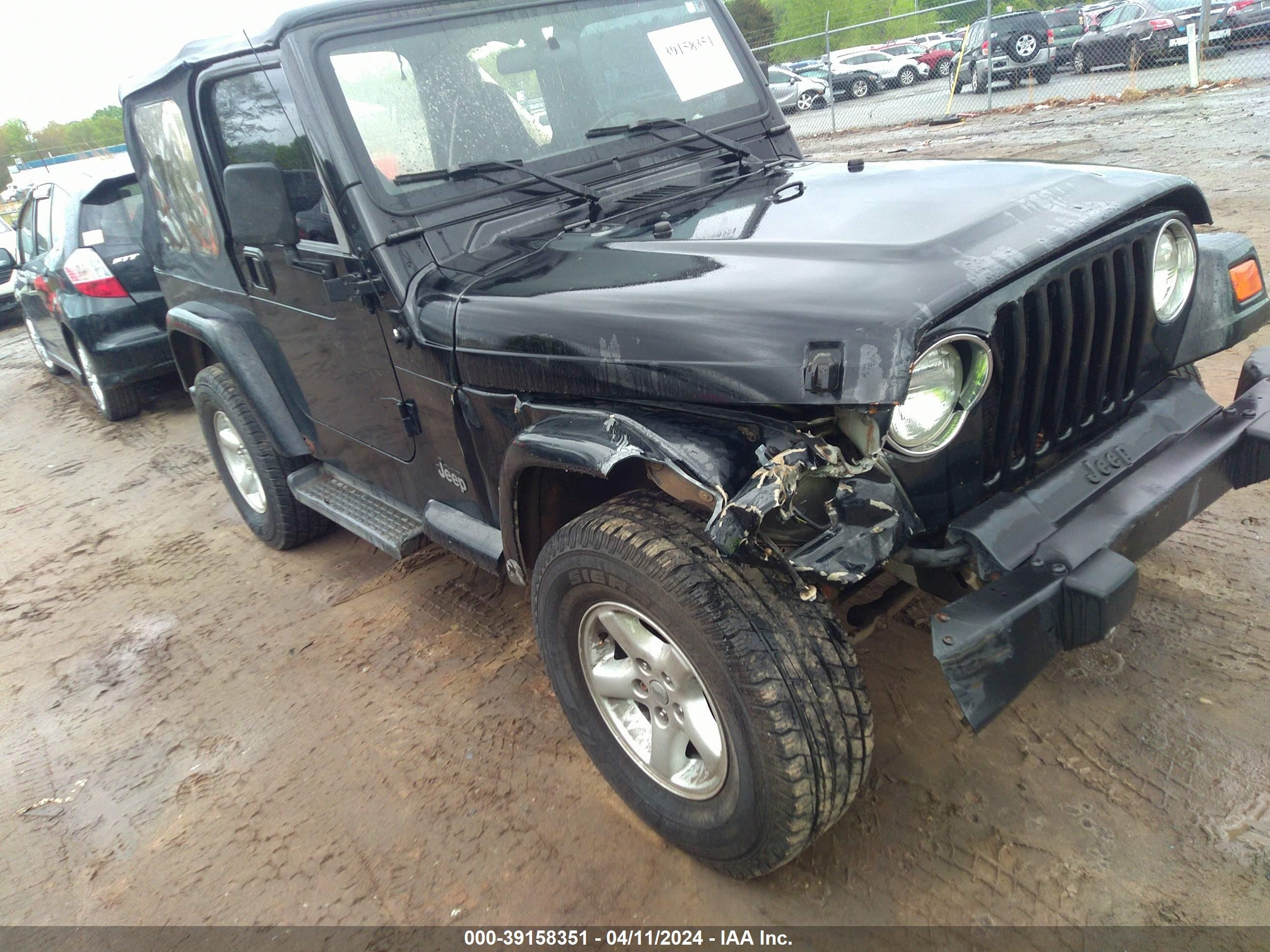 JEEP WRANGLER 2001 1j4fa29p31p373734