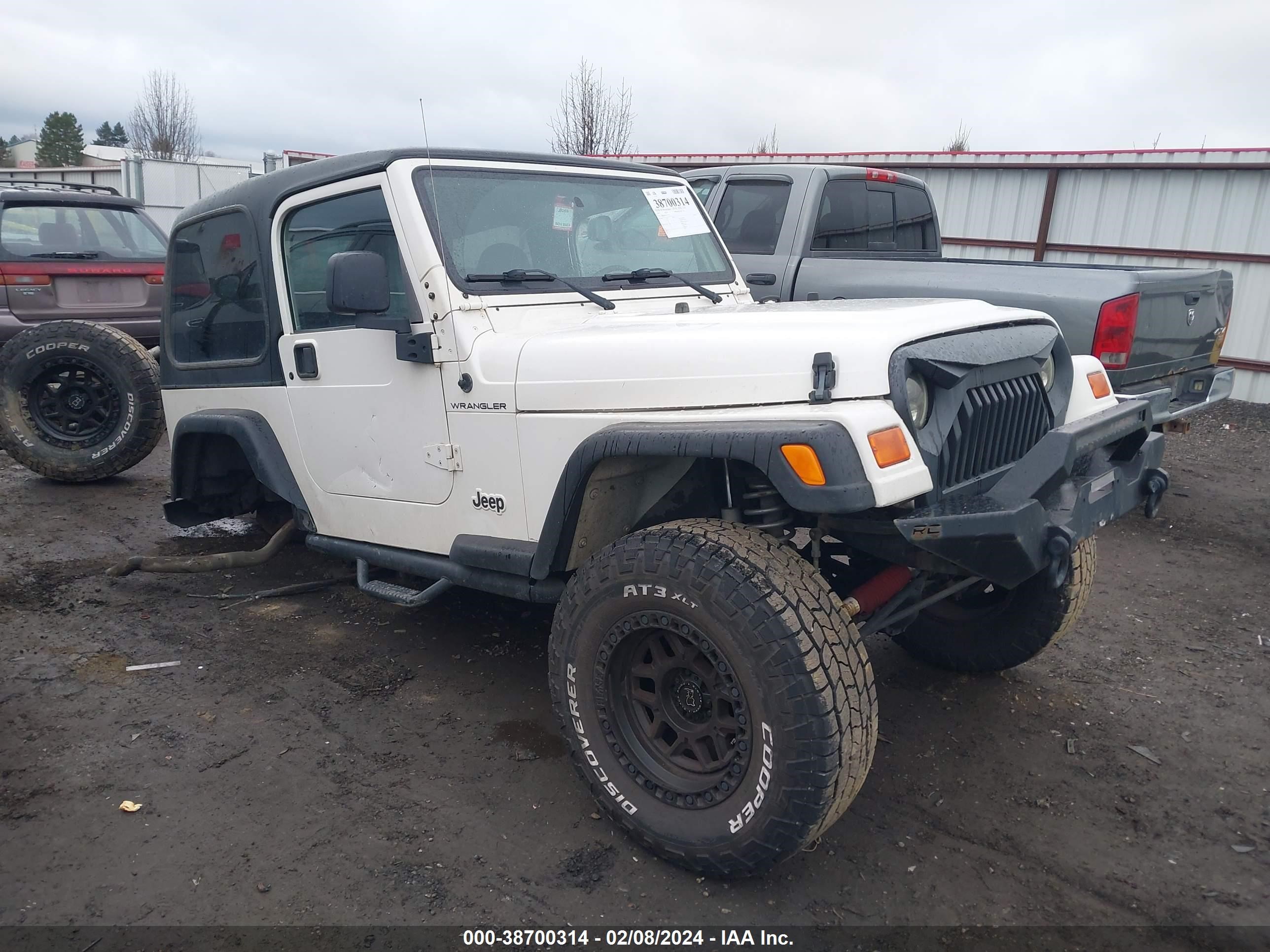 JEEP WRANGLER 2001 1j4fa29p41p331525