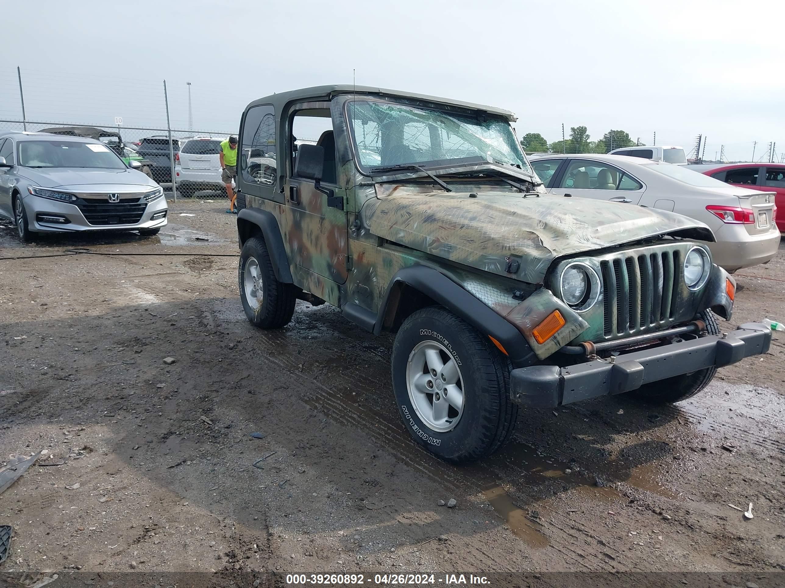 JEEP WRANGLER 2001 1j4fa29p51p325524