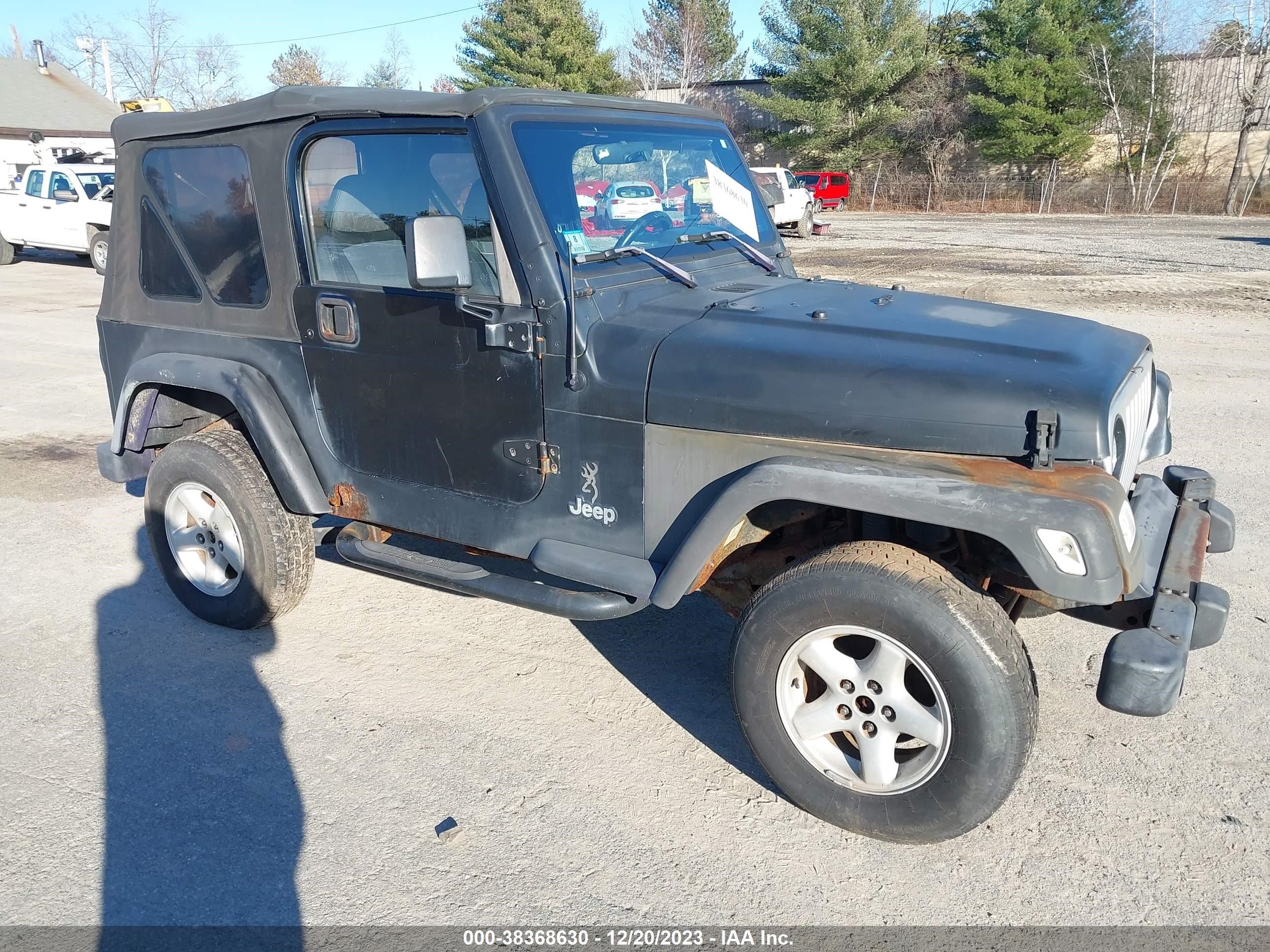 JEEP WRANGLER 2001 1j4fa29p51p329315