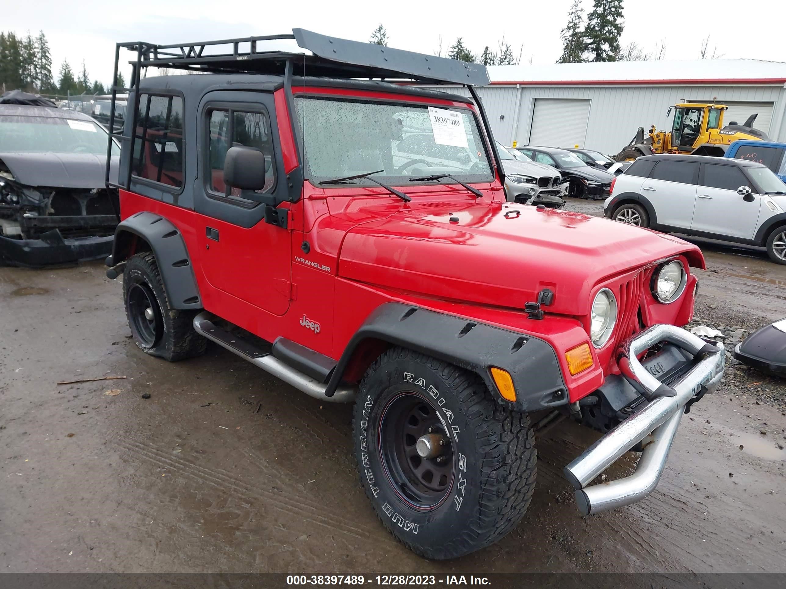 JEEP WRANGLER 2000 1j4fa29p6yp711086