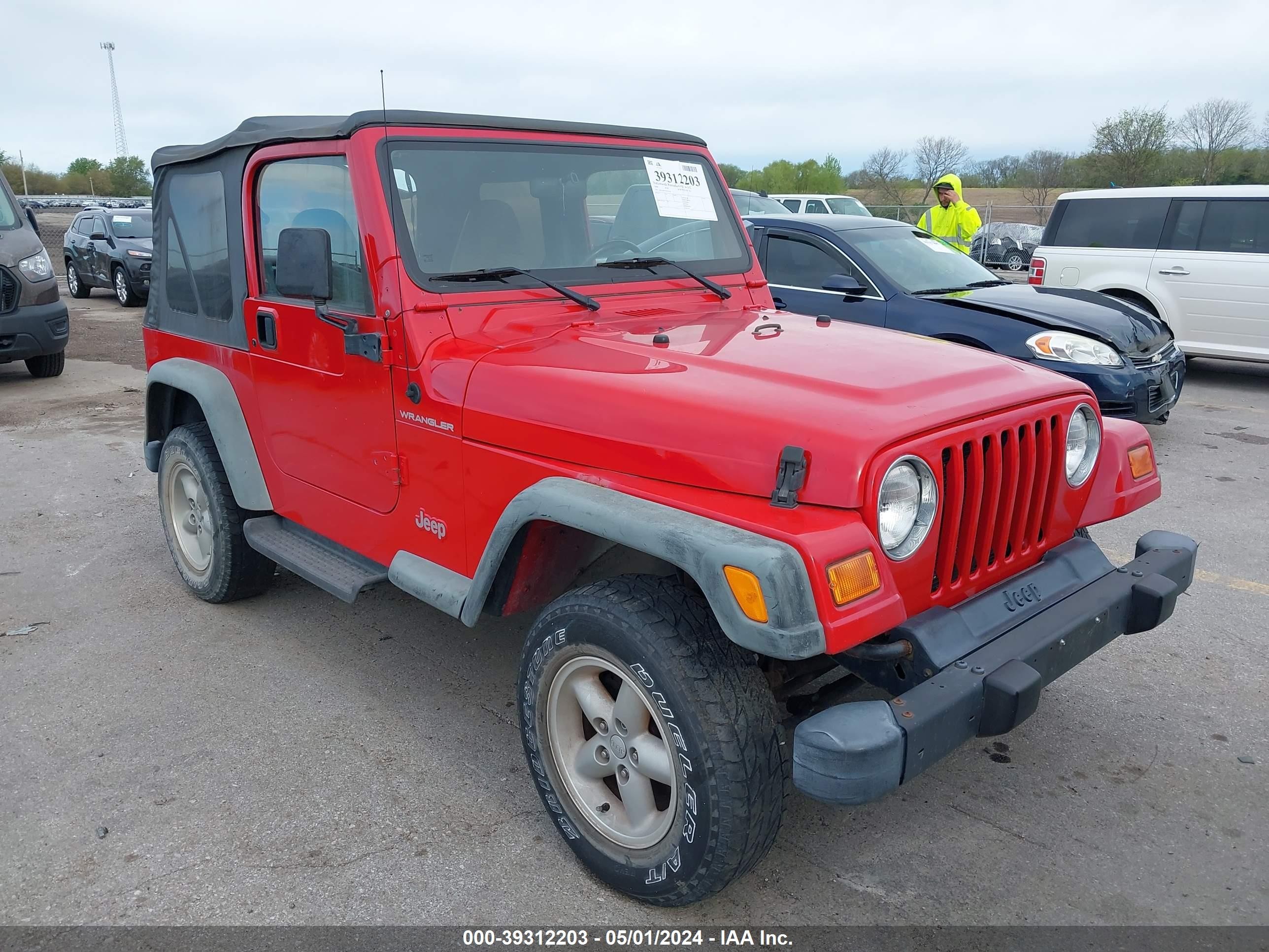 JEEP WRANGLER 2000 1j4fa29p7yp701330