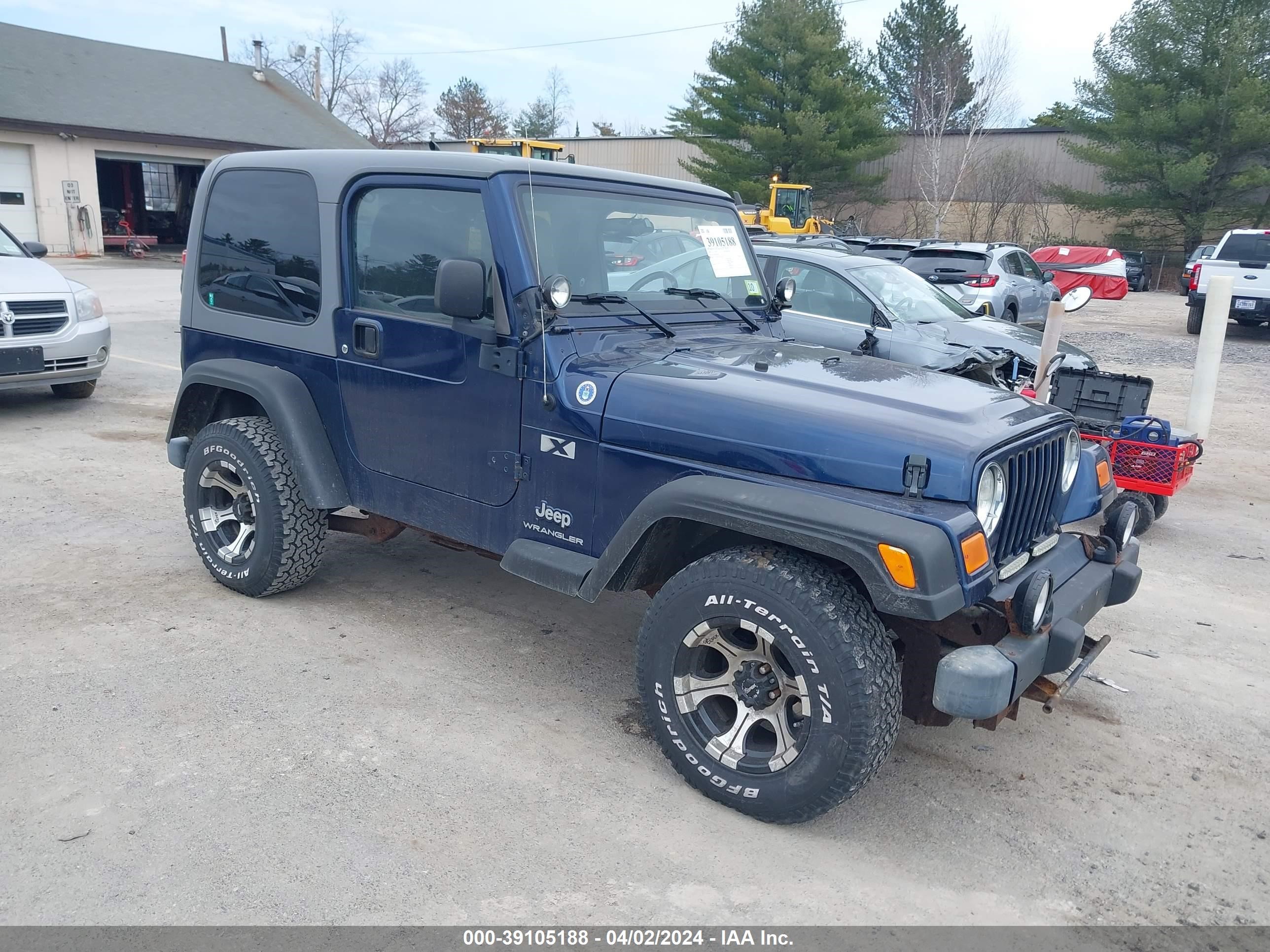 JEEP WRANGLER 2005 1j4fa39s05p302300