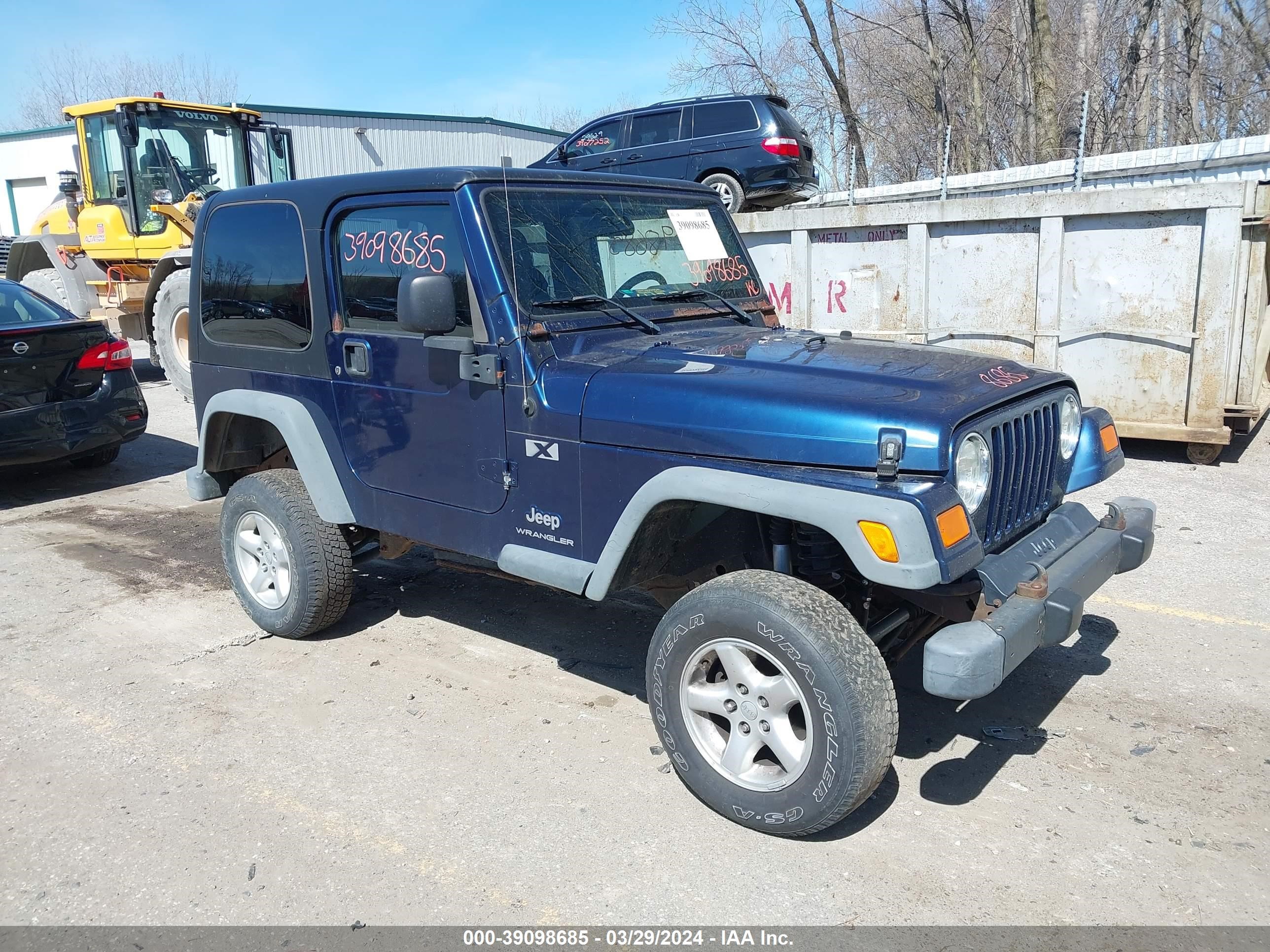 JEEP WRANGLER 2004 1j4fa39s14p776769