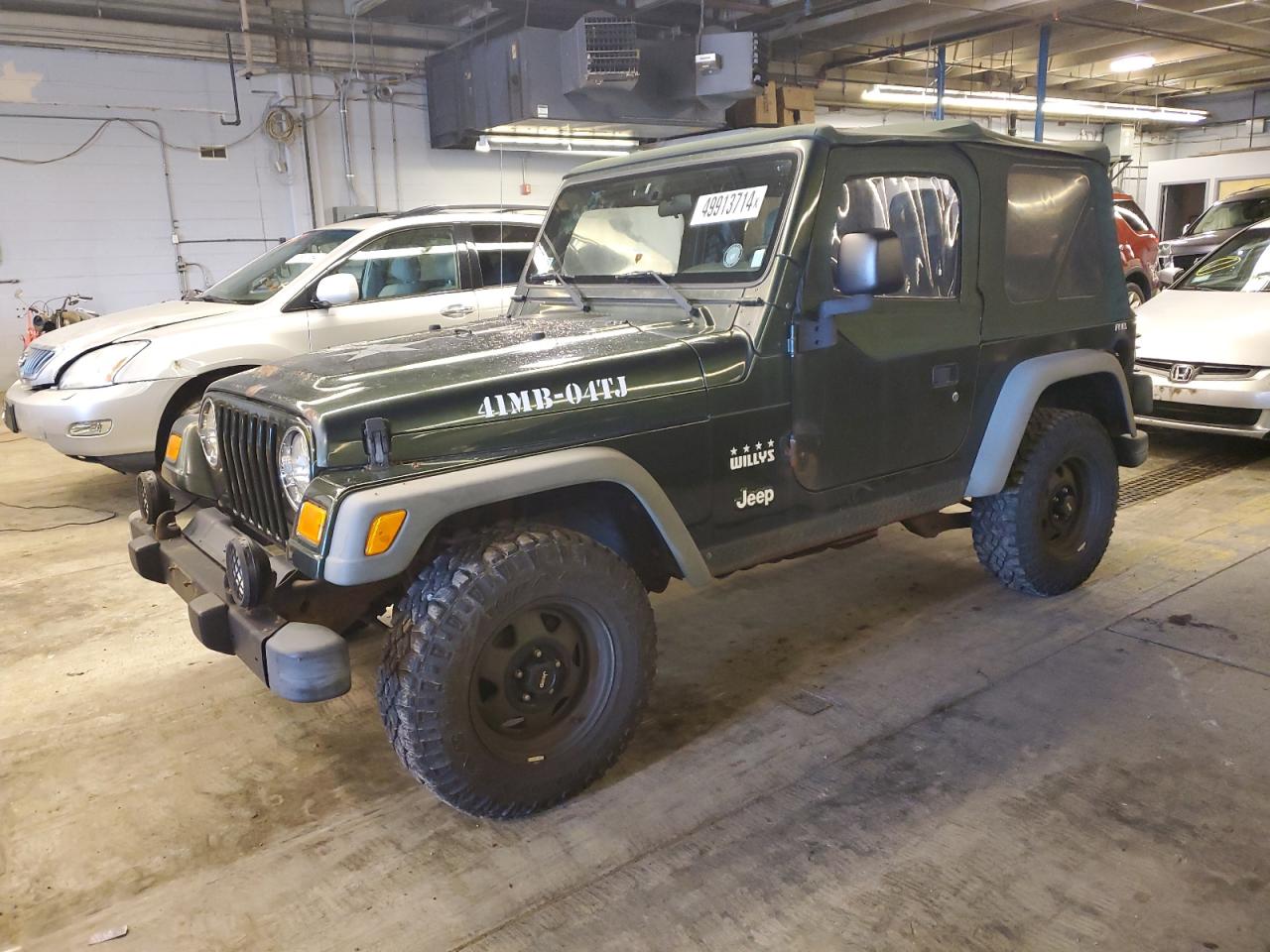 JEEP WRANGLER 2004 1j4fa39s44p715397