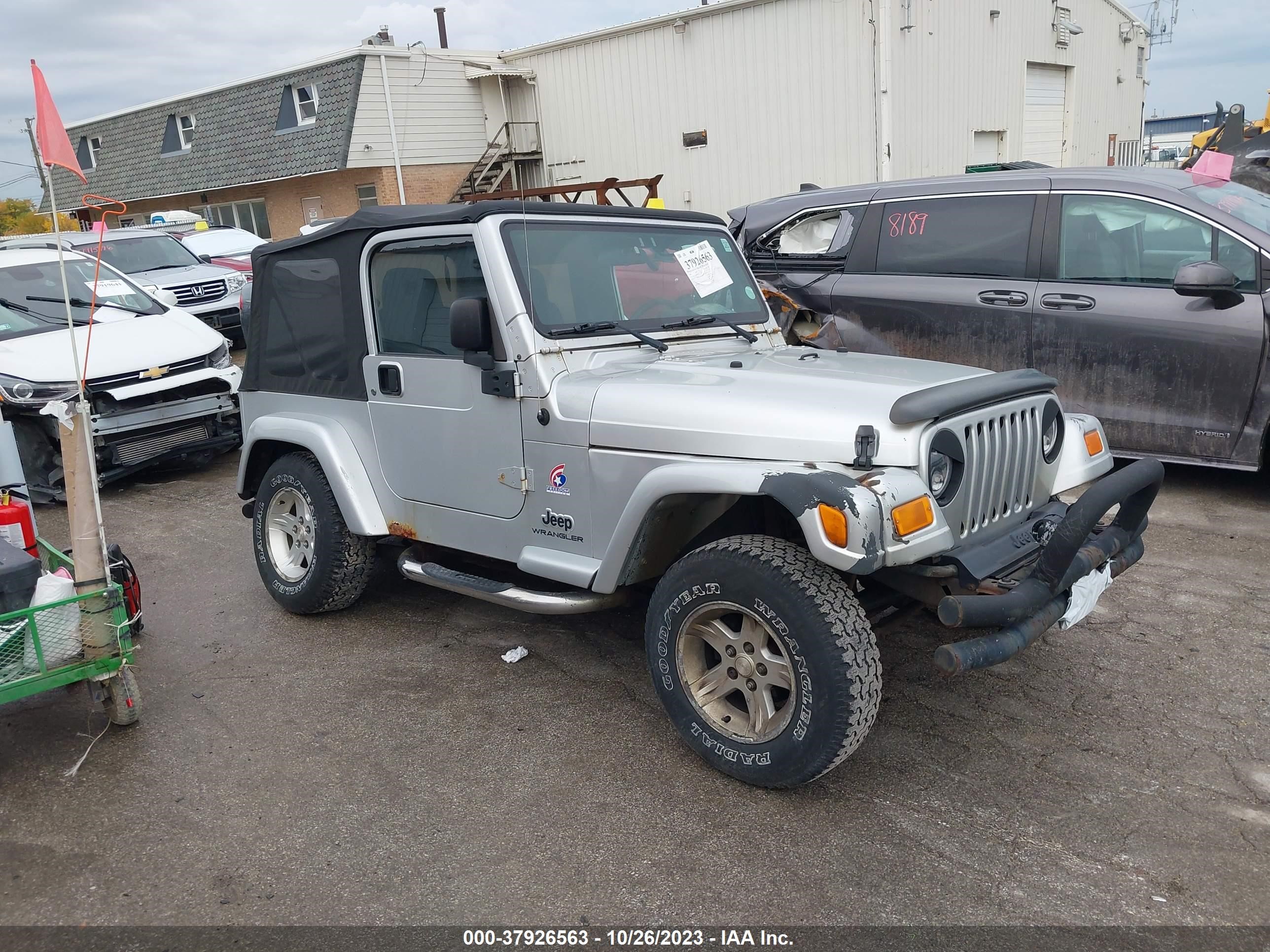 JEEP WRANGLER 2003 1j4fa39s83p357347