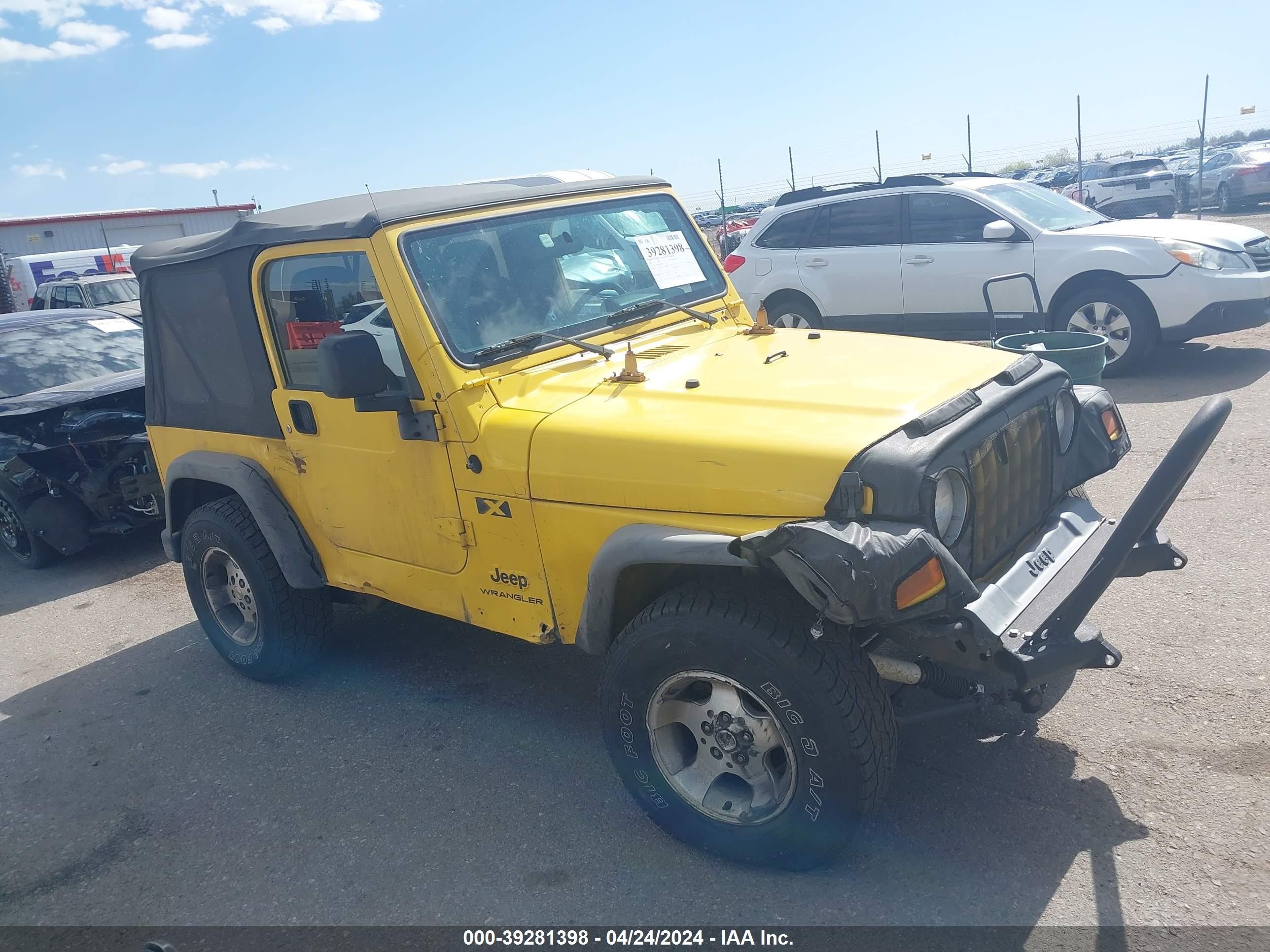 JEEP WRANGLER 2003 1j4fa39sx3p368088