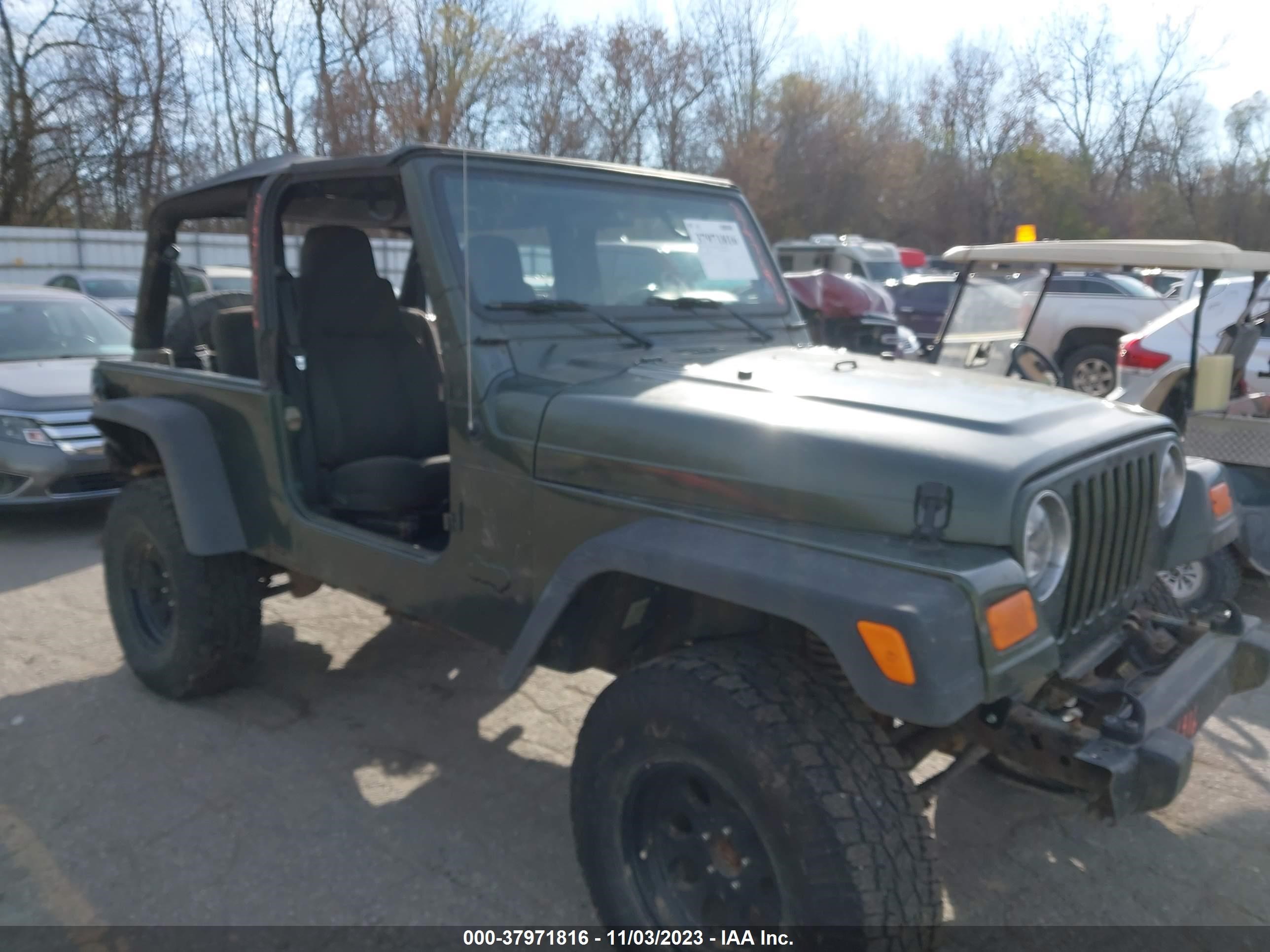 JEEP WRANGLER 2006 1j4fa44s66p752628