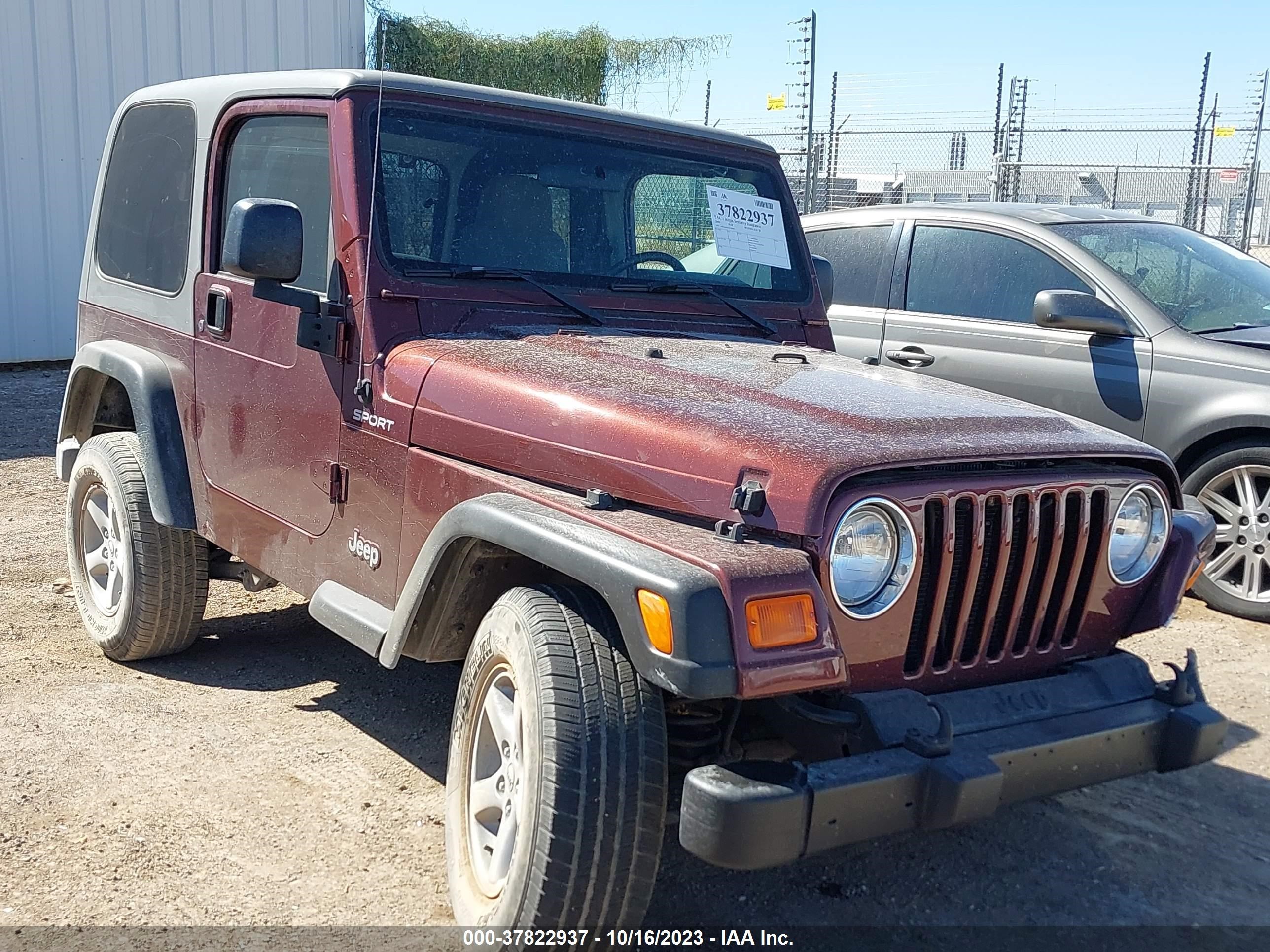 JEEP WRANGLER 2003 1j4fa49s13p329993