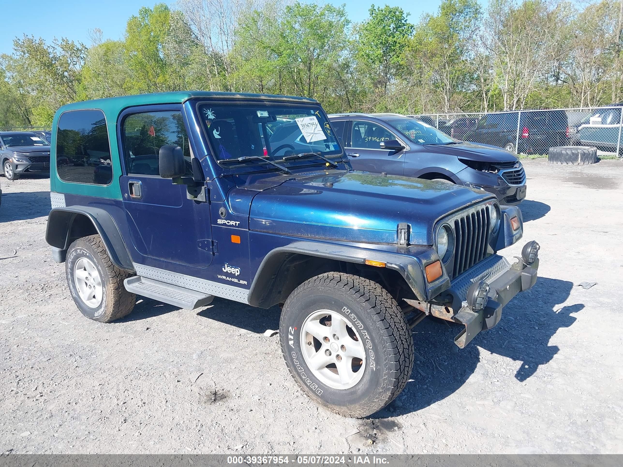 JEEP WRANGLER 2003 1j4fa49s13p339682